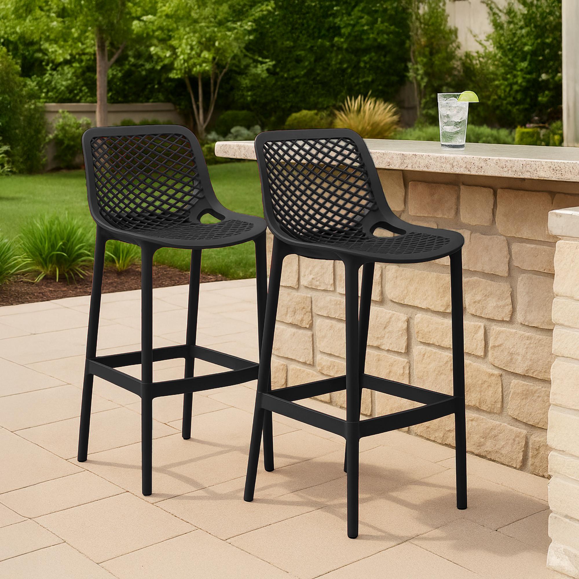 Lot de 2 tabourets de bar extérieurs Air
