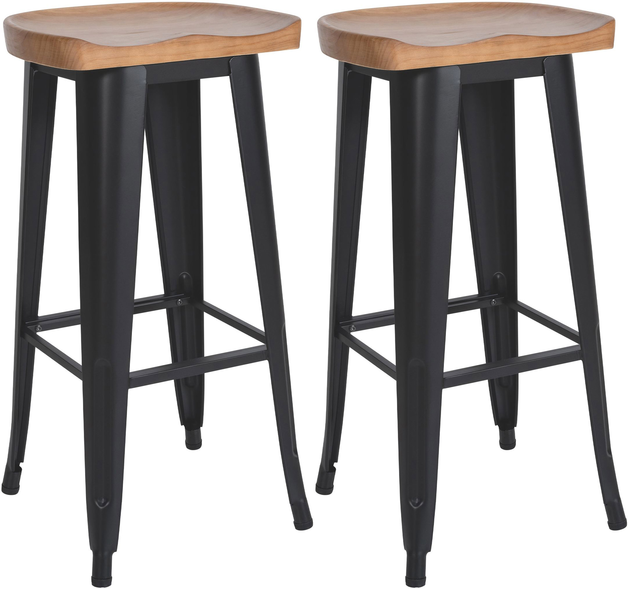Lot de 2 tabourets de bar Clara
