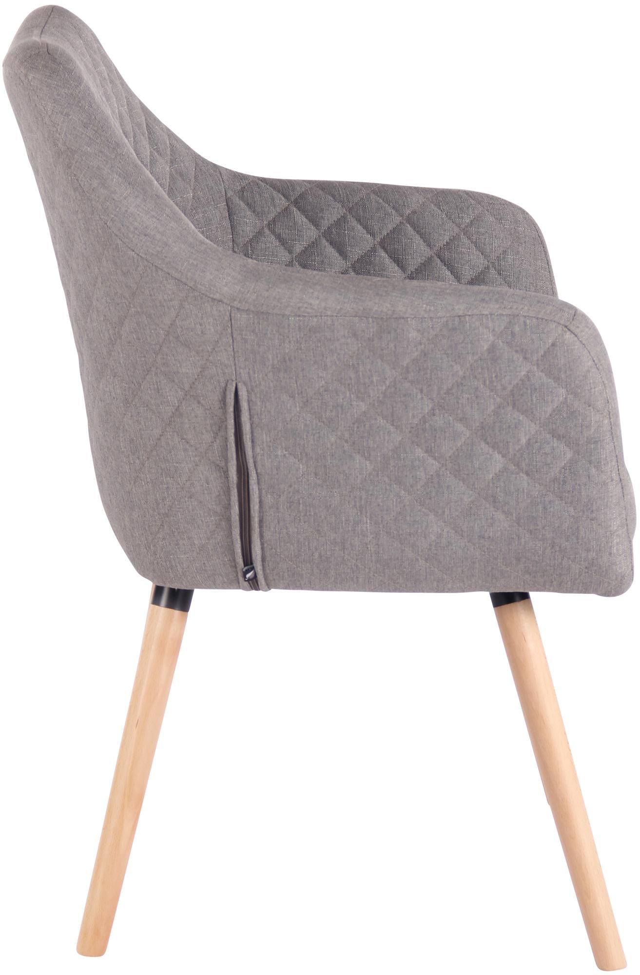 Chaise de salle à manger Gent en tissu