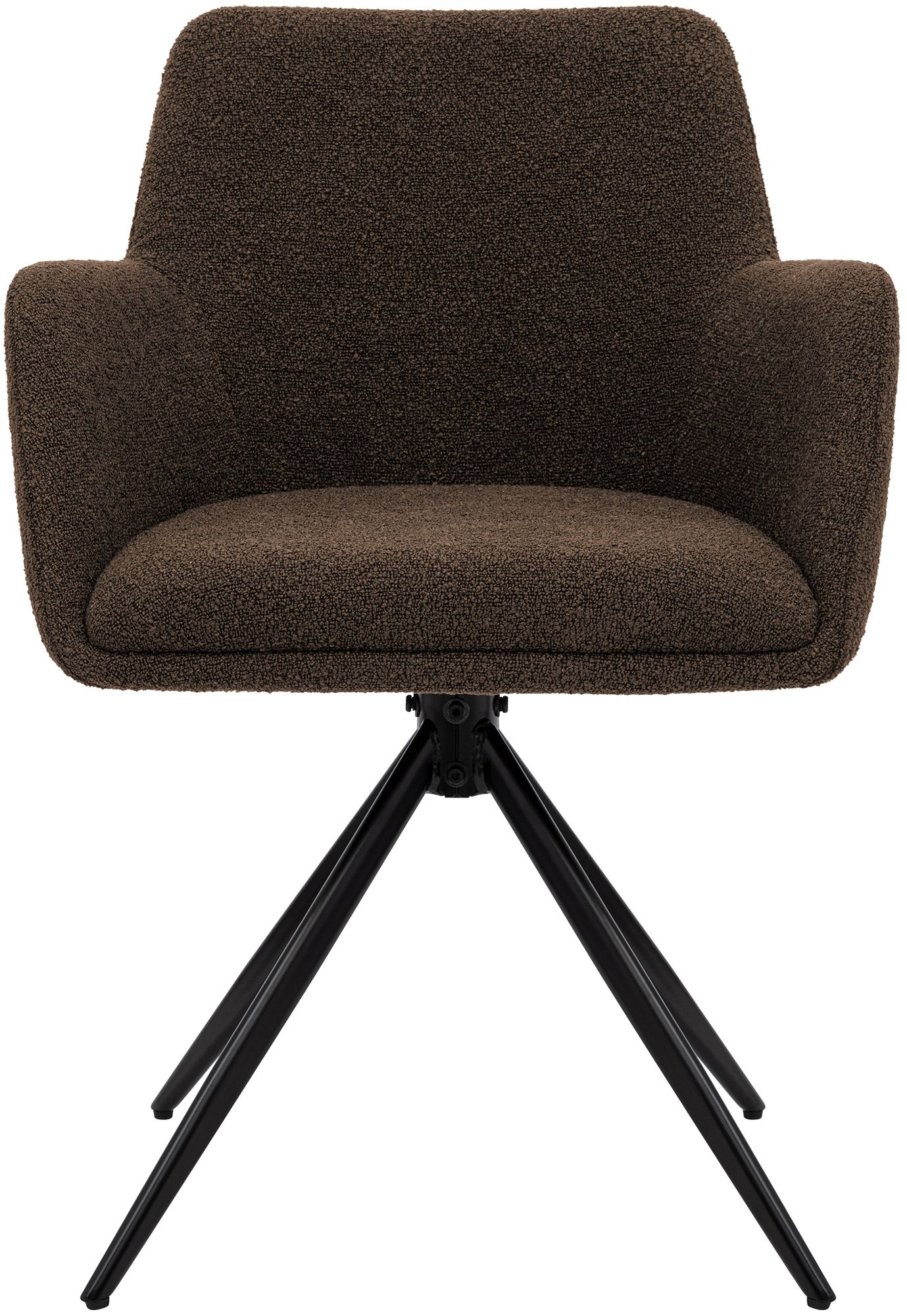 Chaise de salle à manger Olema en tissu bouclette