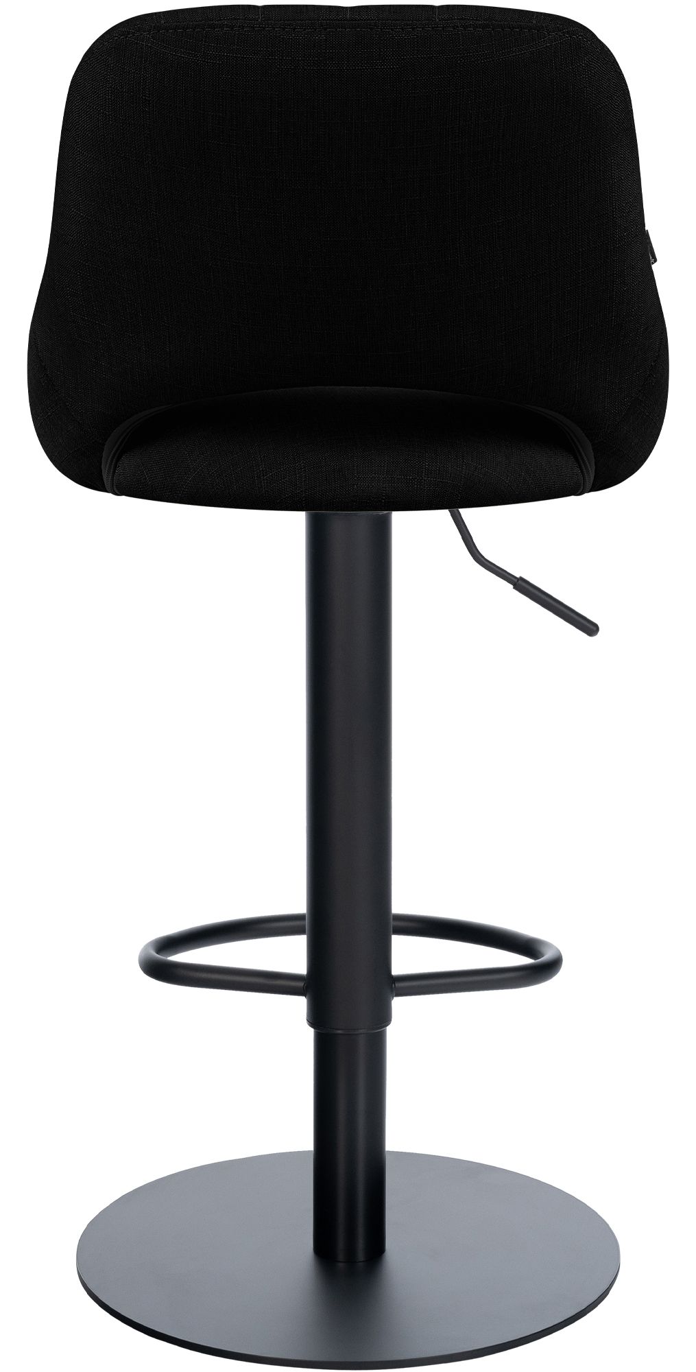Lot de 2 tabourets de bar Milet noirs avec bases extra lourdes