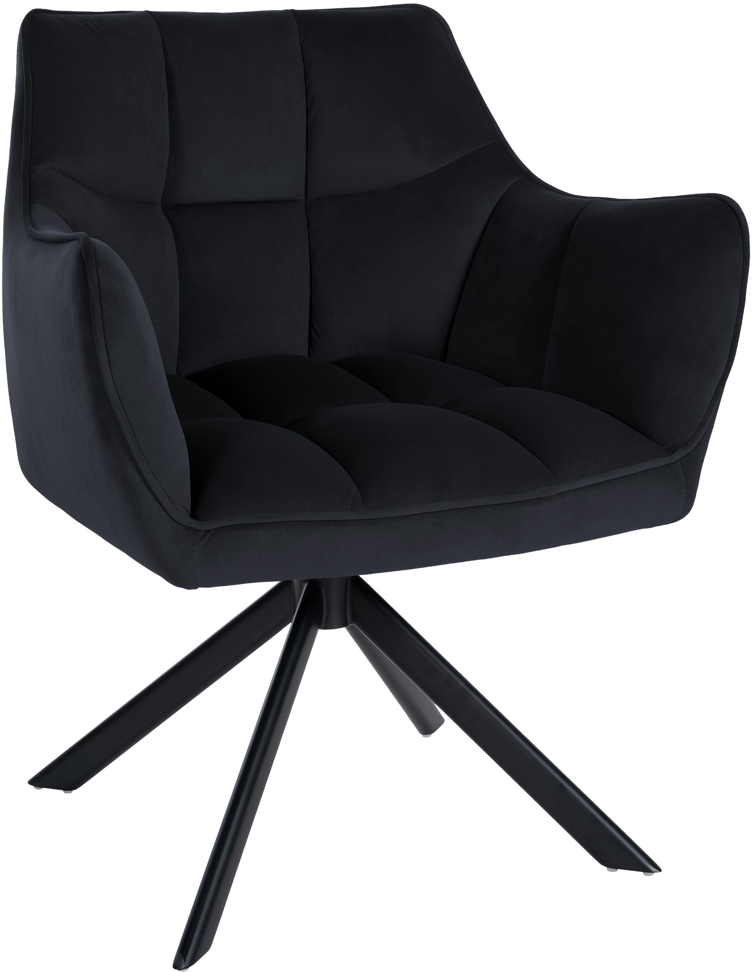 Chaise de salle à manger Swing revêtement velours
