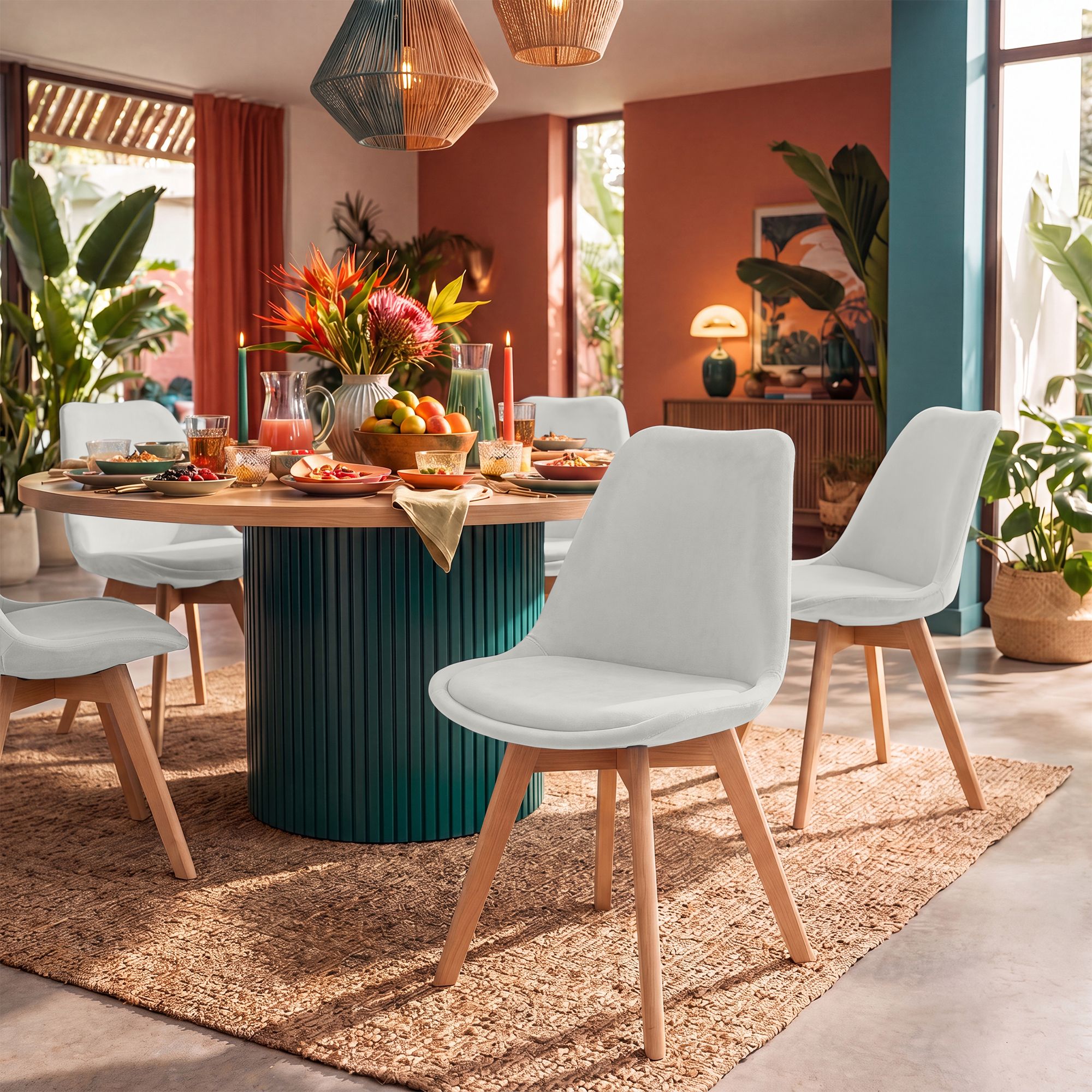 Chaise de salle à manger Linares : design élégant et confortable pour vos repas en famille ou entre amis