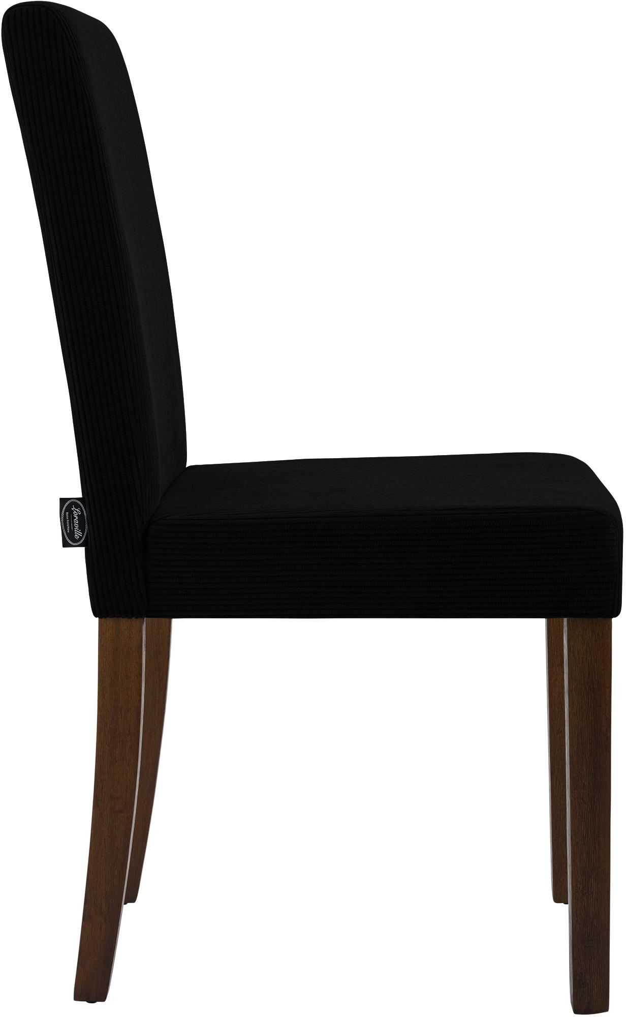Lot de 2 chaises de salle a manger Ina en velours cotele