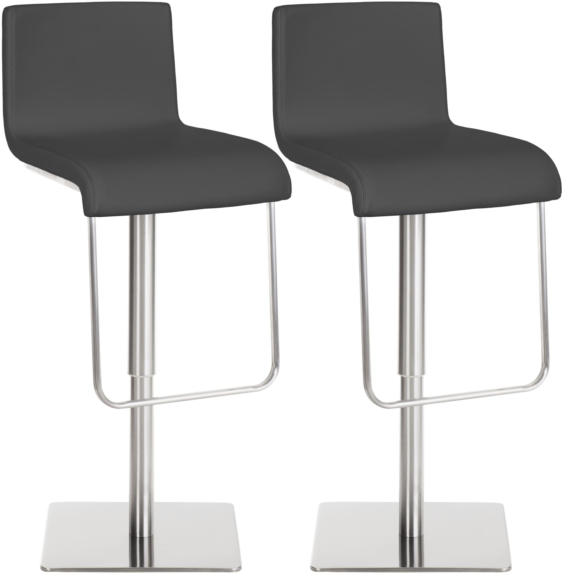 Lot de 2 tabourets de bar Limon en similicuir