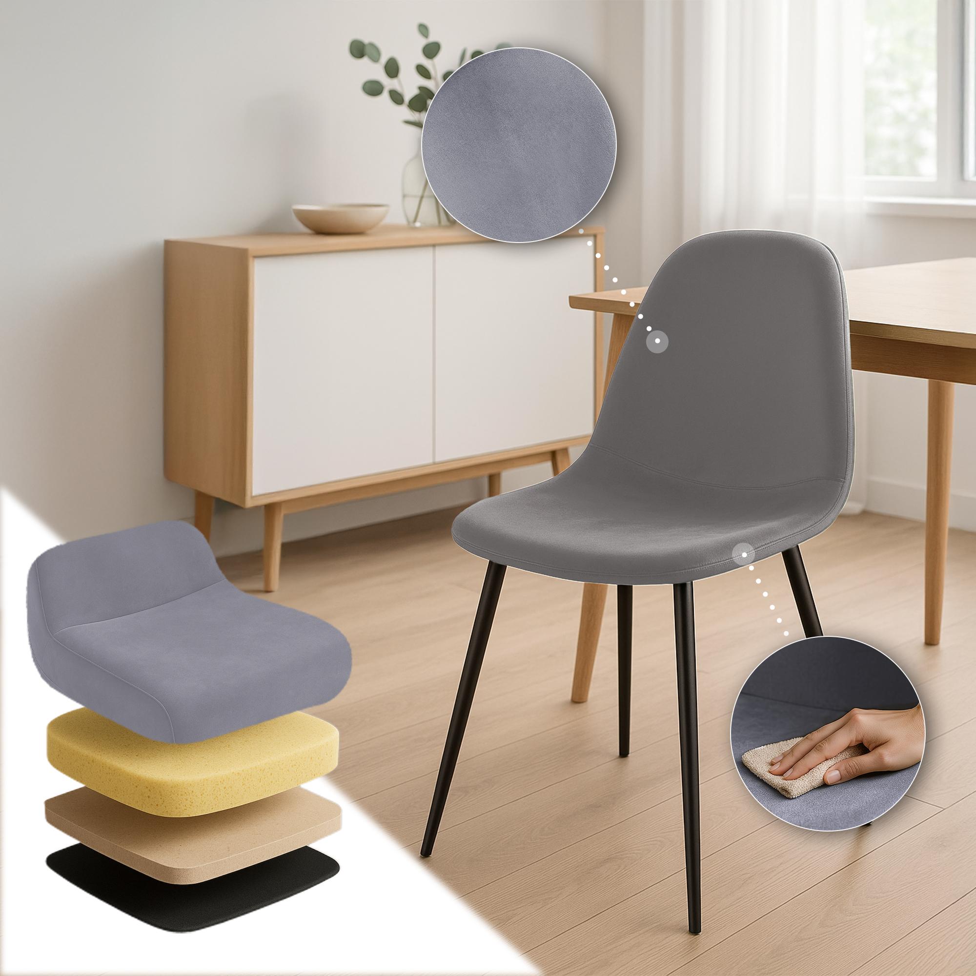 Set de 4 chaises de salle à manger Napier