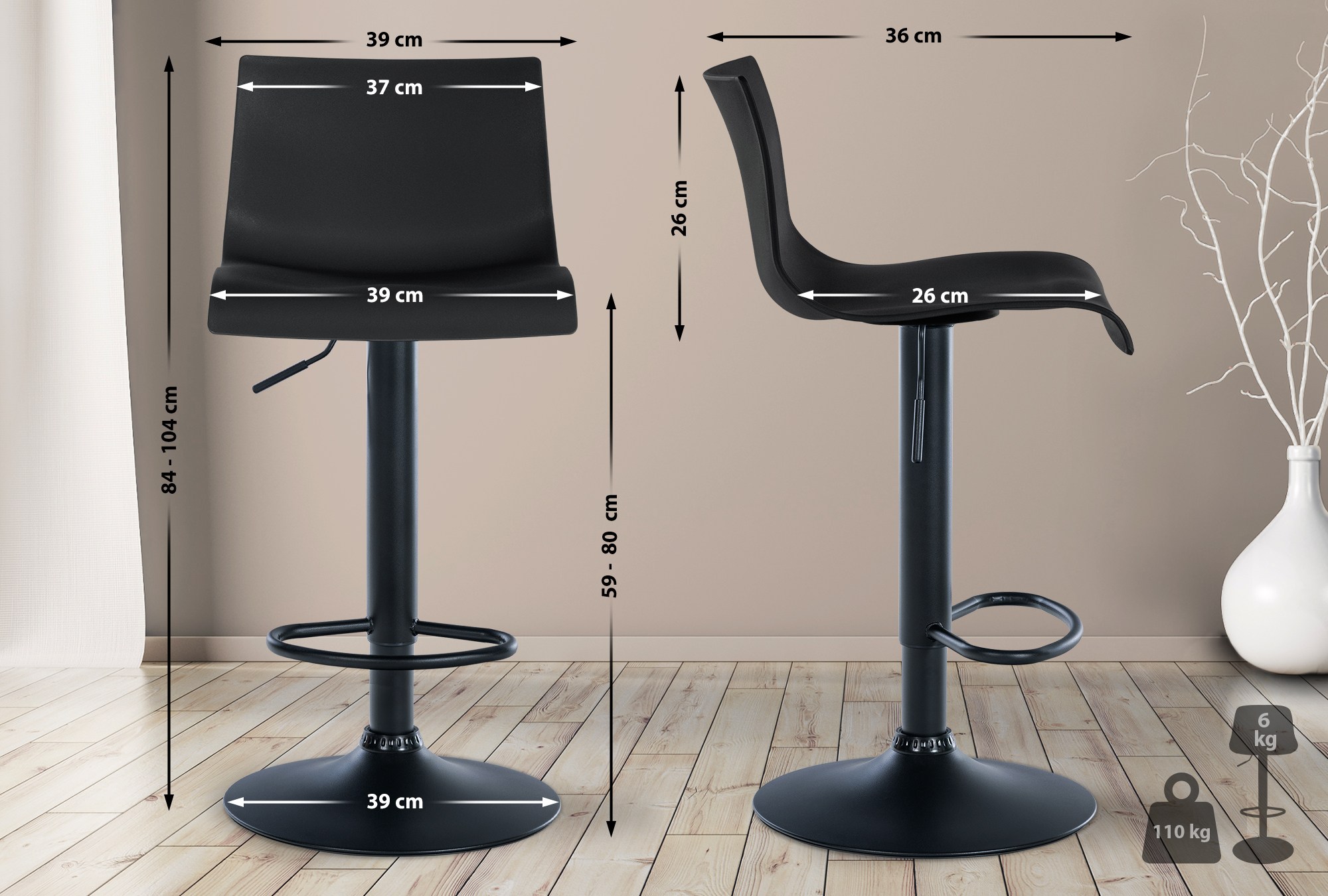 Tabouret de bar Branford