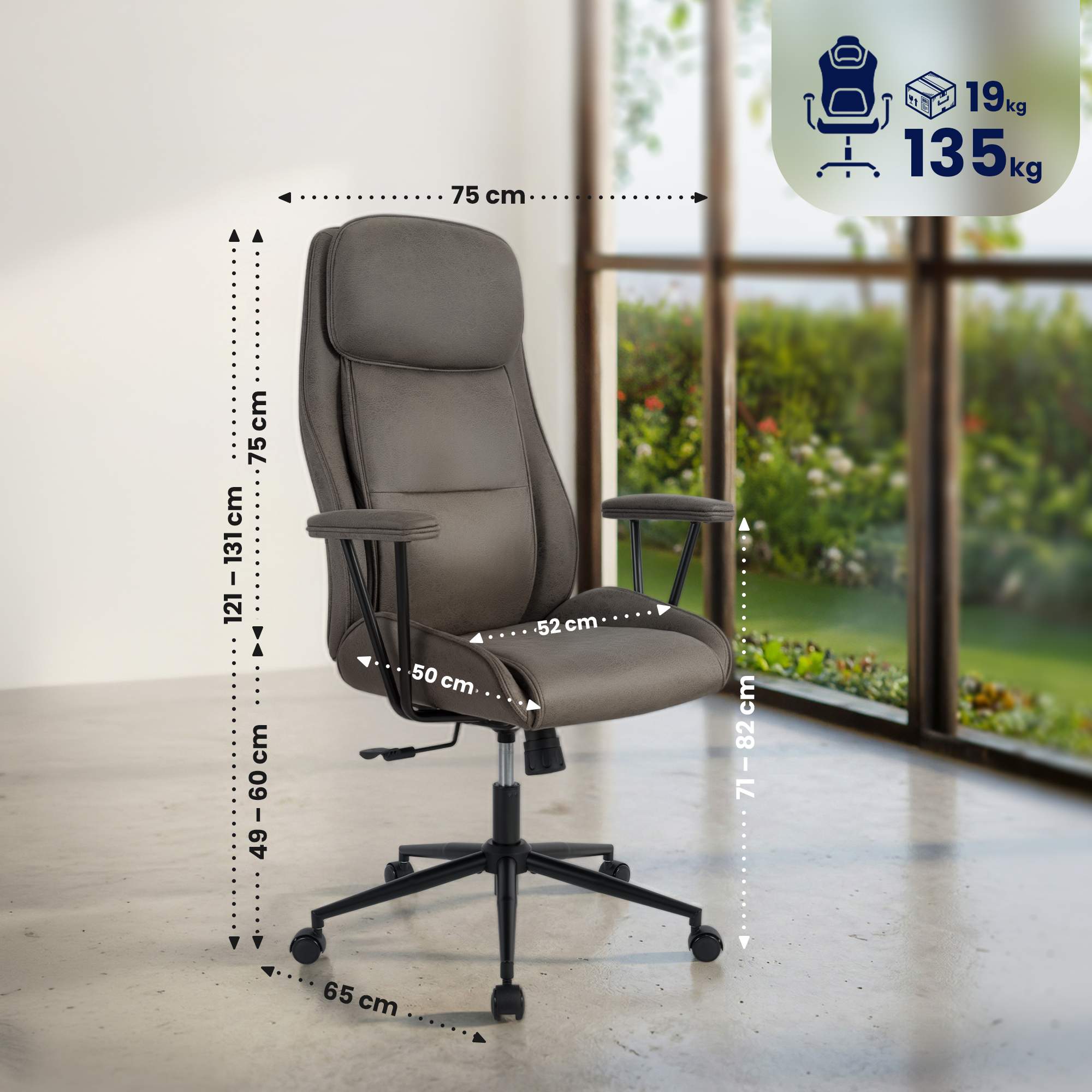 Chaise de bureau Siddar