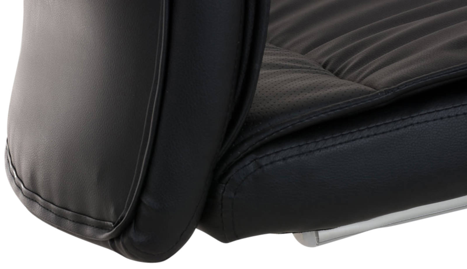 Lot de 2 Chaises Cantilever Caro en Similicuir avec accoudoirs