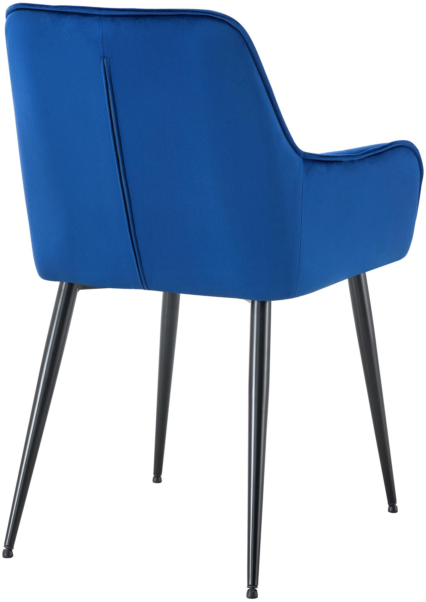 Lot de 2 chaises de salle à manger Ferndale velours