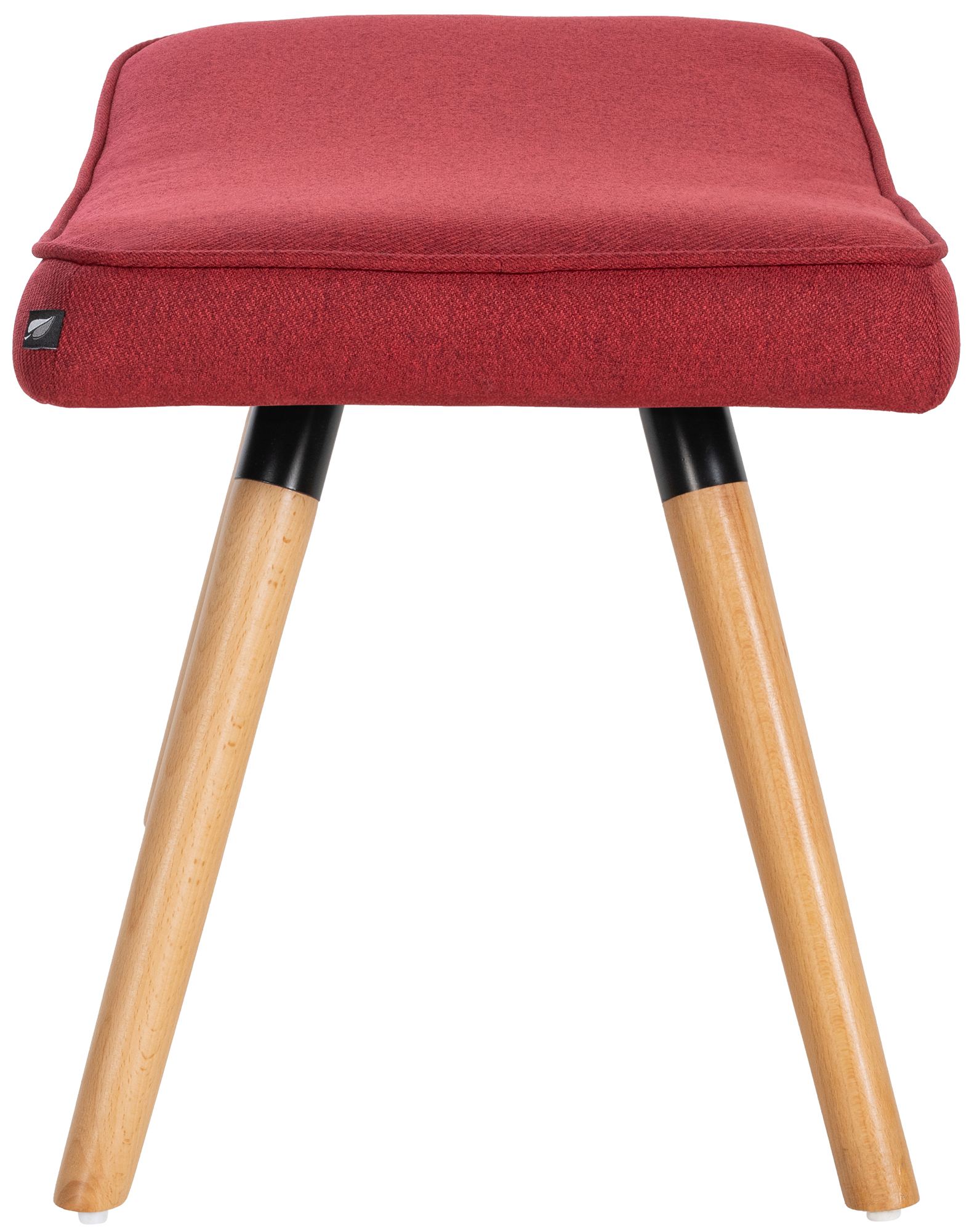 Tabouret de pied Garding avec revêtement en tissu