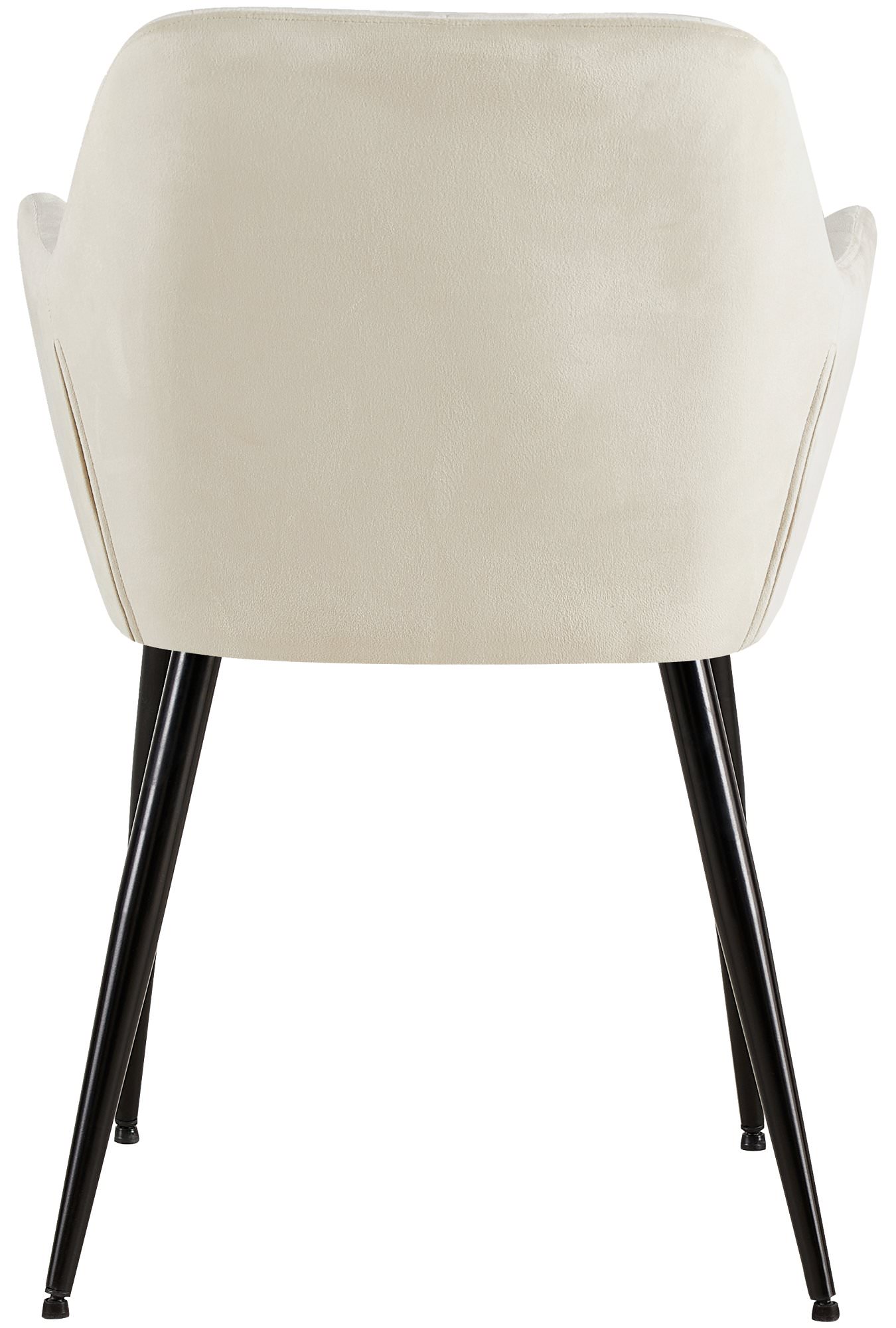 Lot de 2 chaises de salle à manger Emia velours