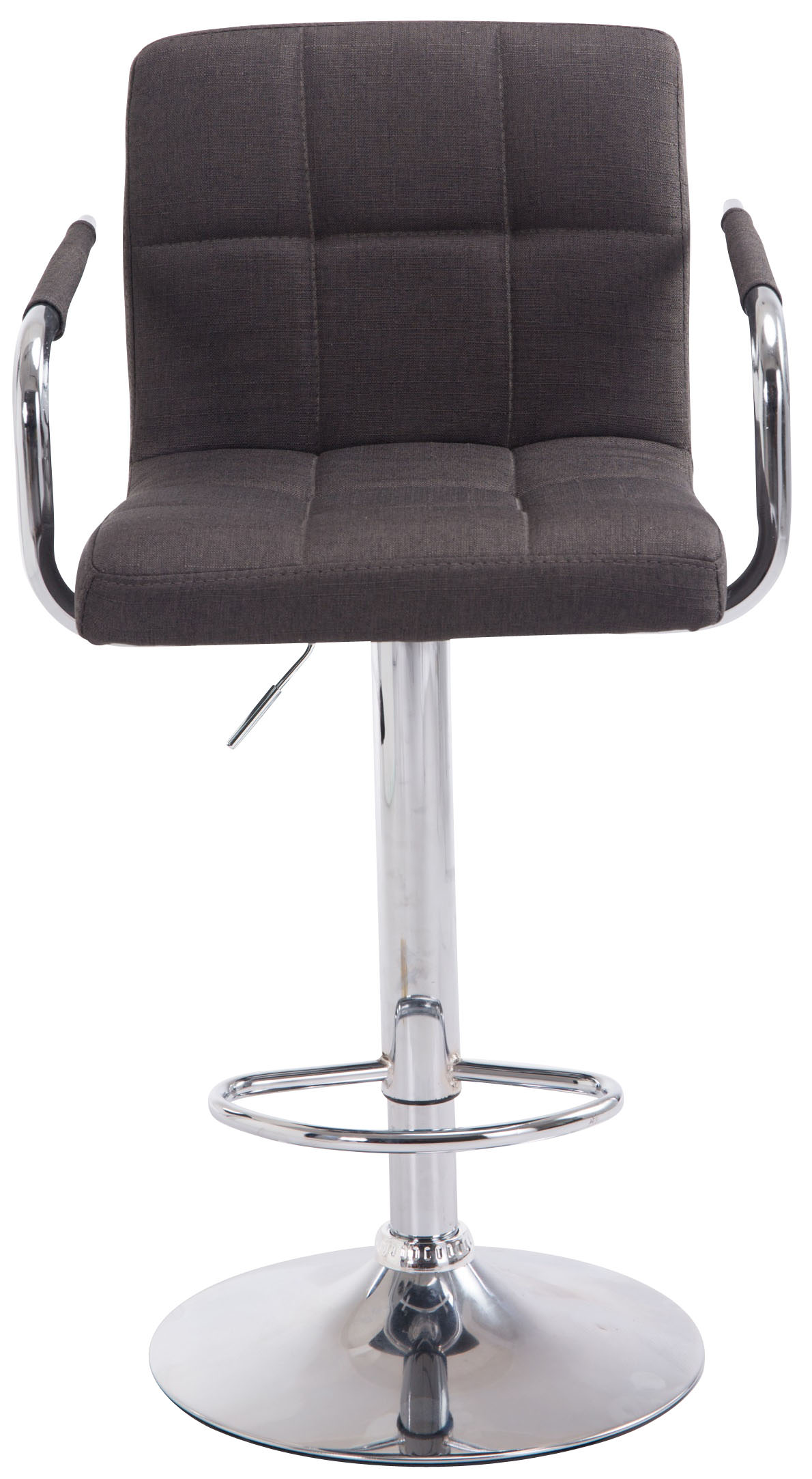 Tabouret de bar Lucy V2 en Tissu et piètement en Métal