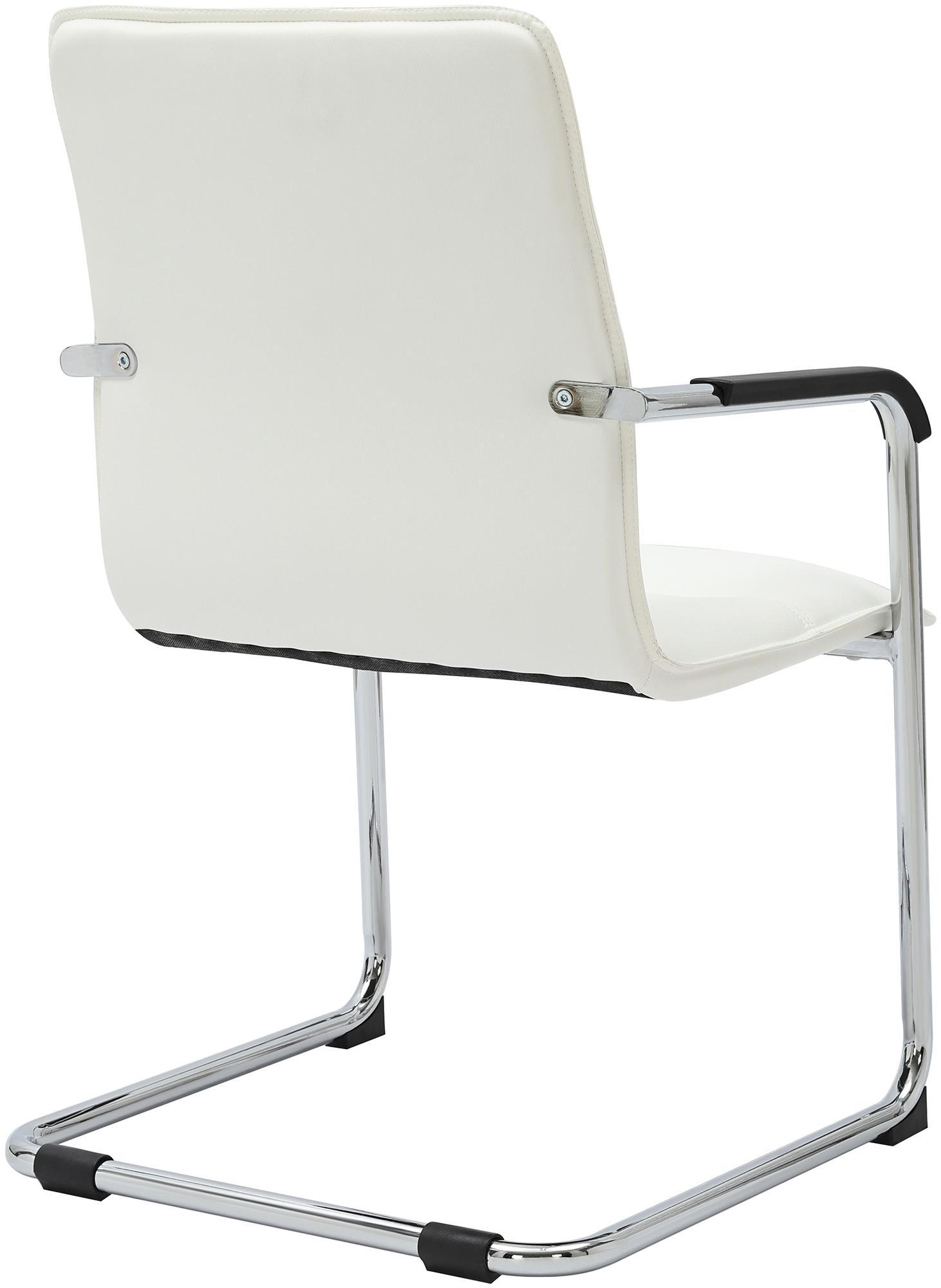 Lot de 2 chaises cantilever Seattle en similicuir