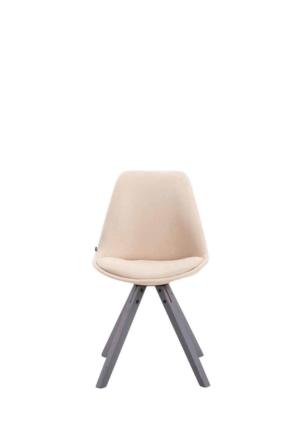 Chaise Toulouse tissu piétement en forme carrée
