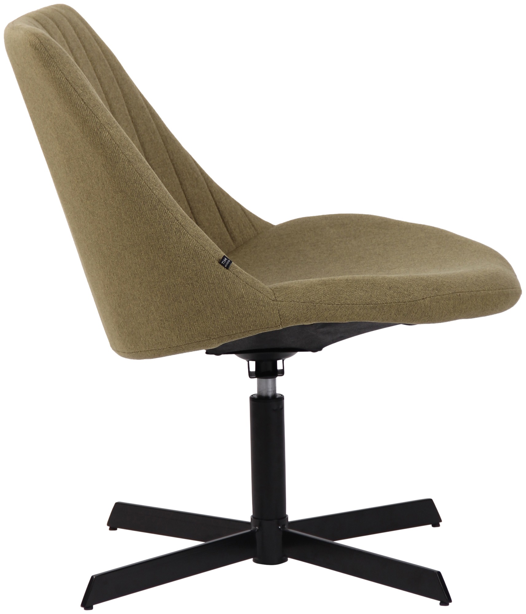 Chaise lounge Granby en Tissu avec Pied en métal