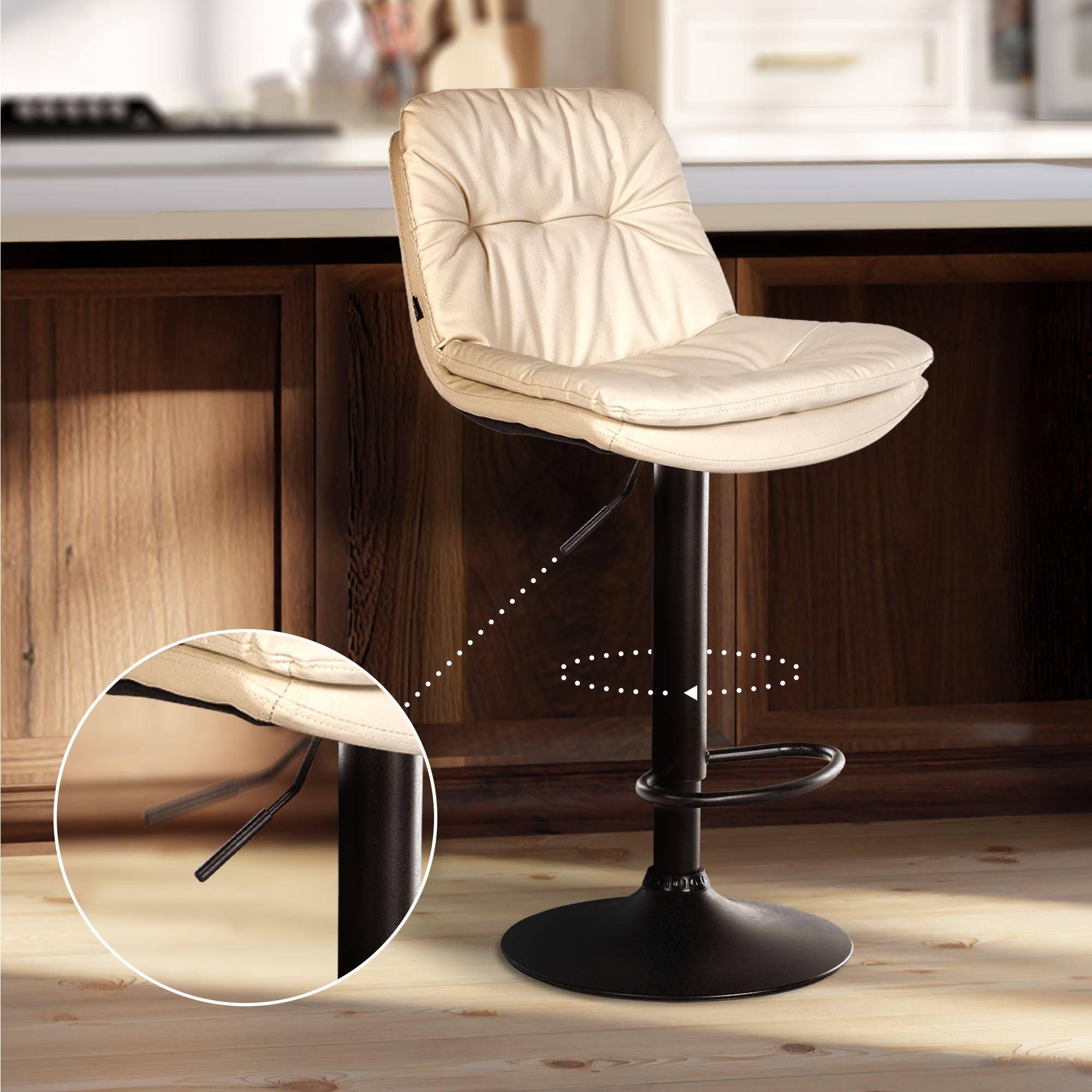 Tabouret de bar Laurel similicuir