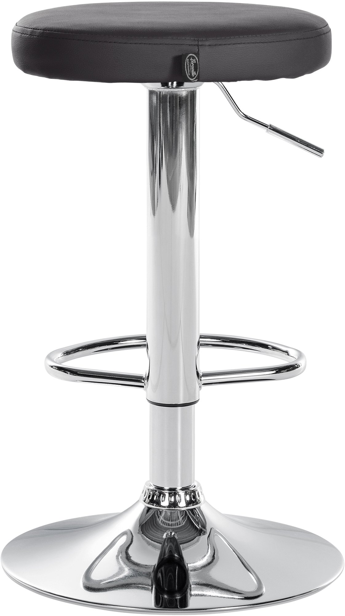 Lot de 2 tabourets de bar Ponte en similicuir