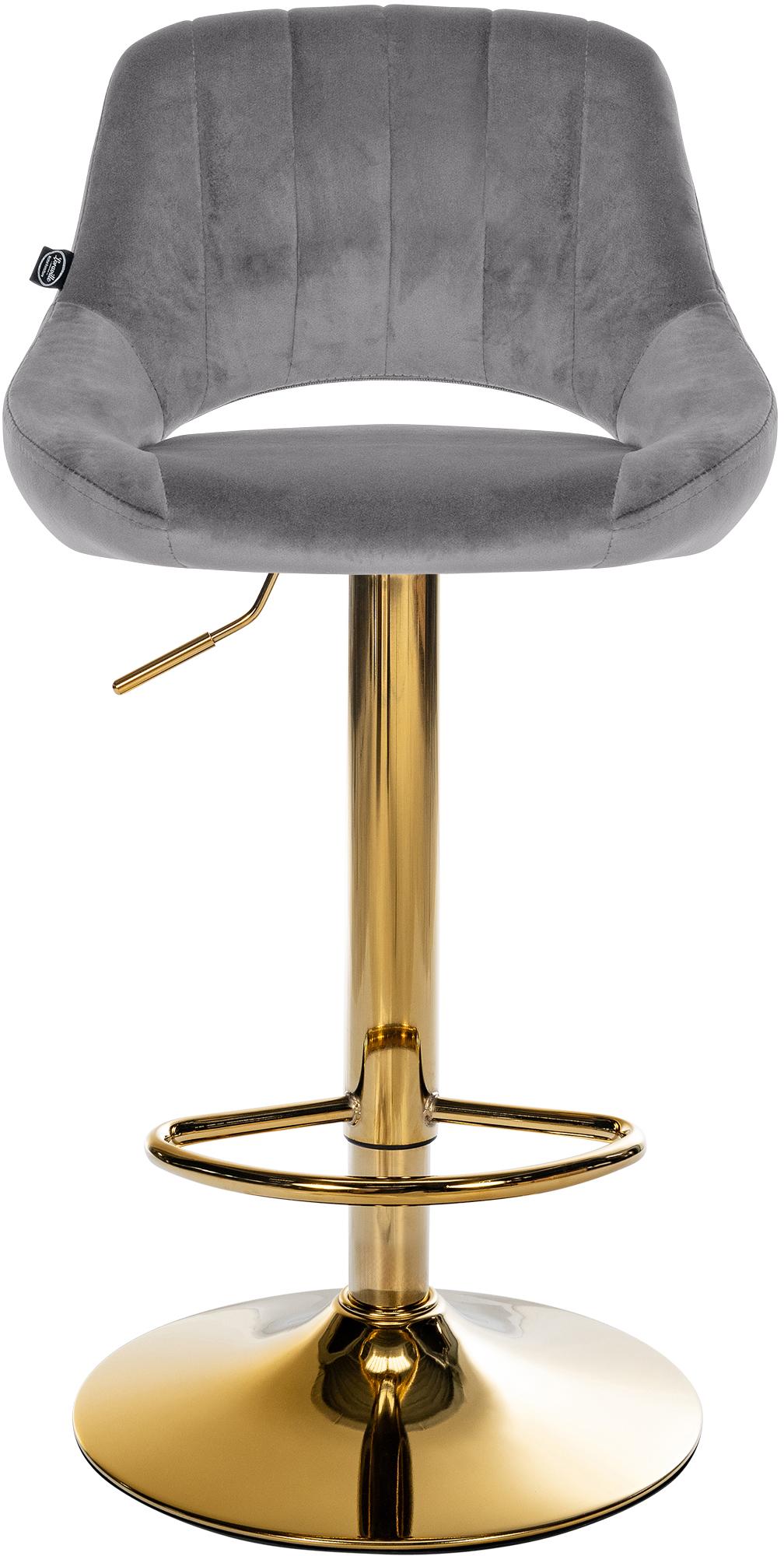 Lot de 2 tabourets de bar Milet en velours