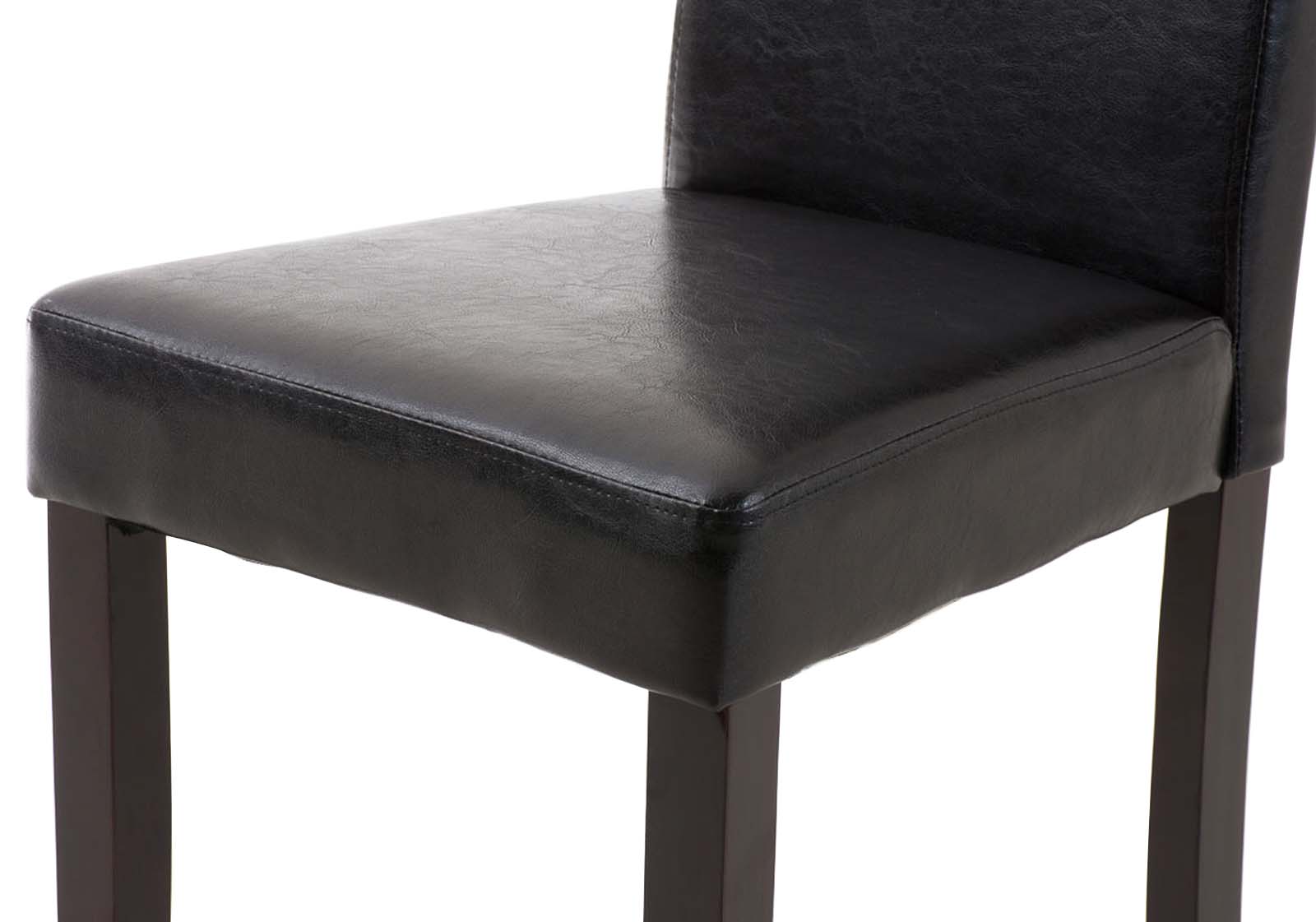 Lot de 6 Chaises de salle à manger Ina similicuir avec pieds en Bois