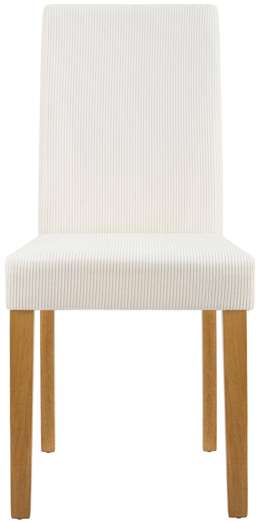 Lot de 2 chaises de salle a manger Ina en velours cotele