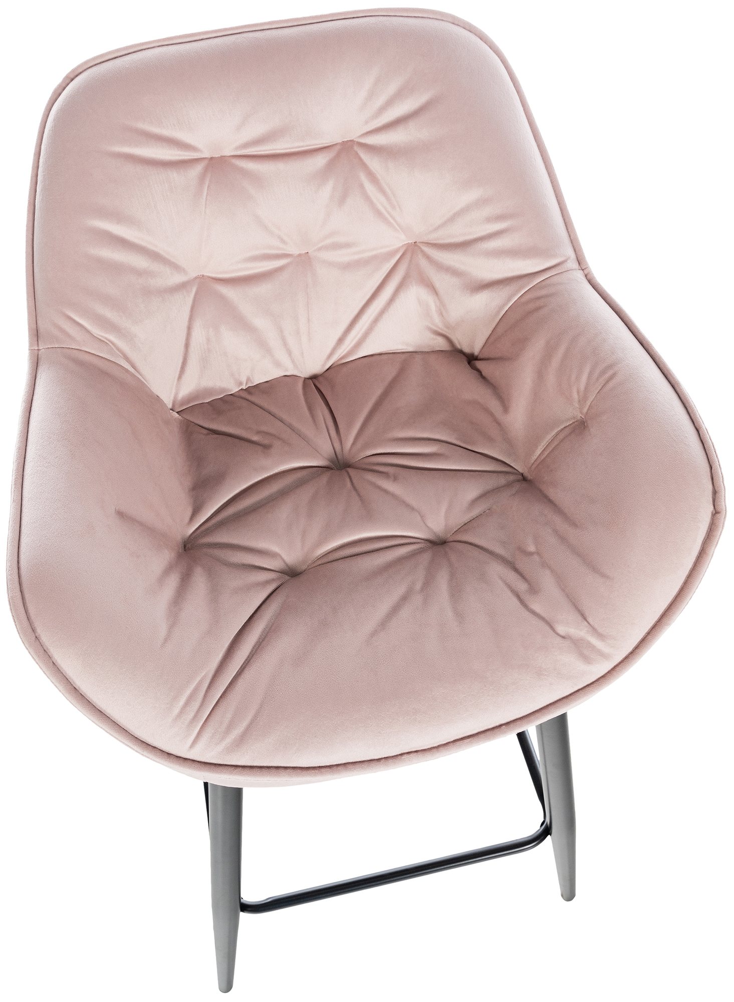 Tabouret de bar Gibson velours hauteur d'assise 76 cm