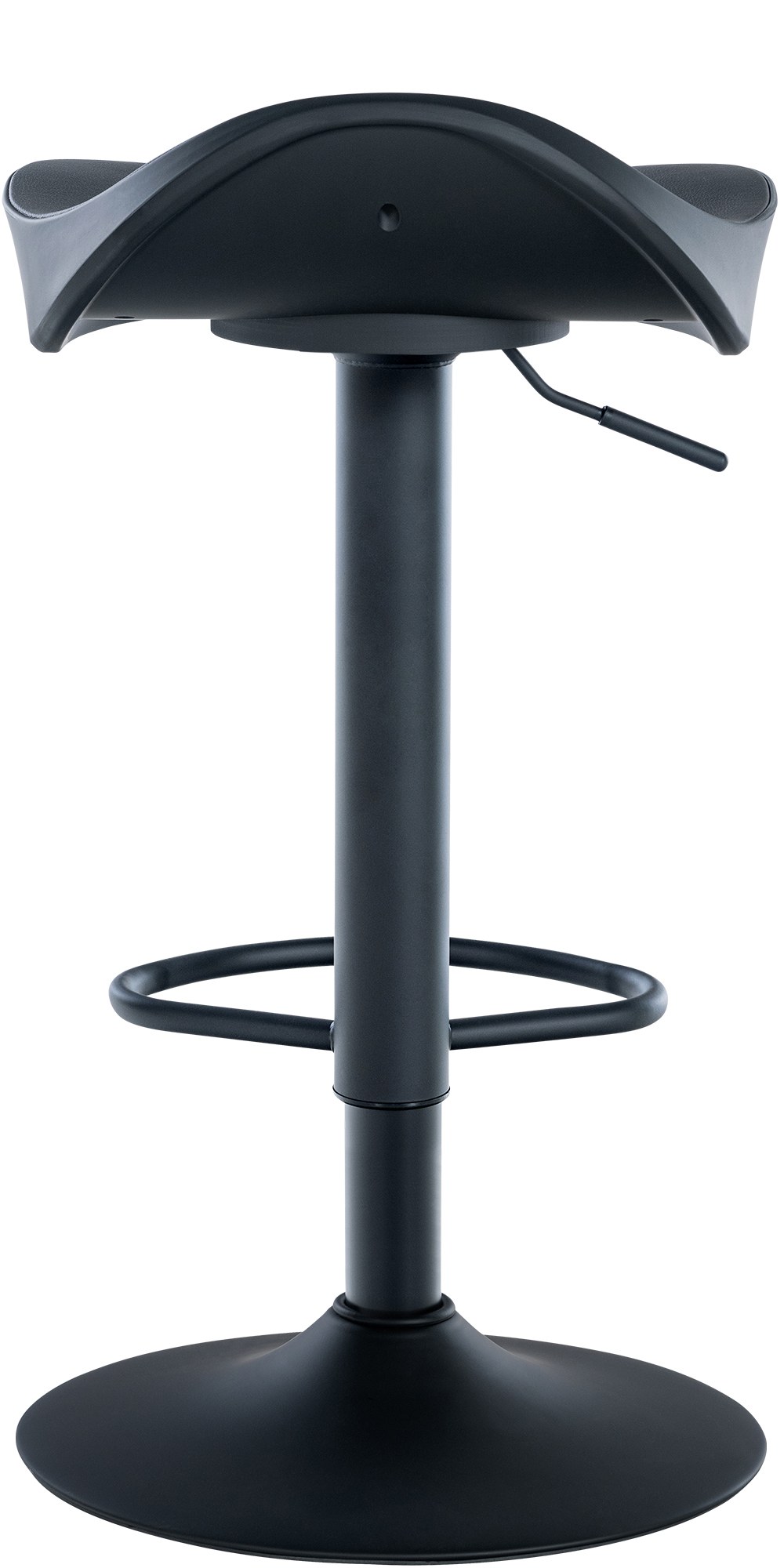 Tabouret de bar Alisson en similicuir avec pied trompette