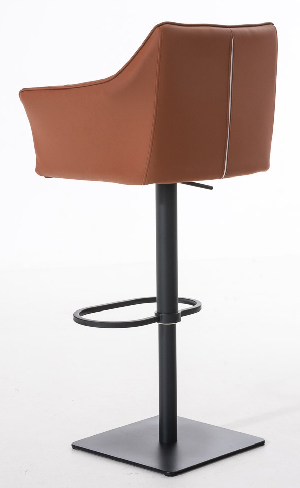 Lot de 2 tabourets de bar Damaso en similicuir