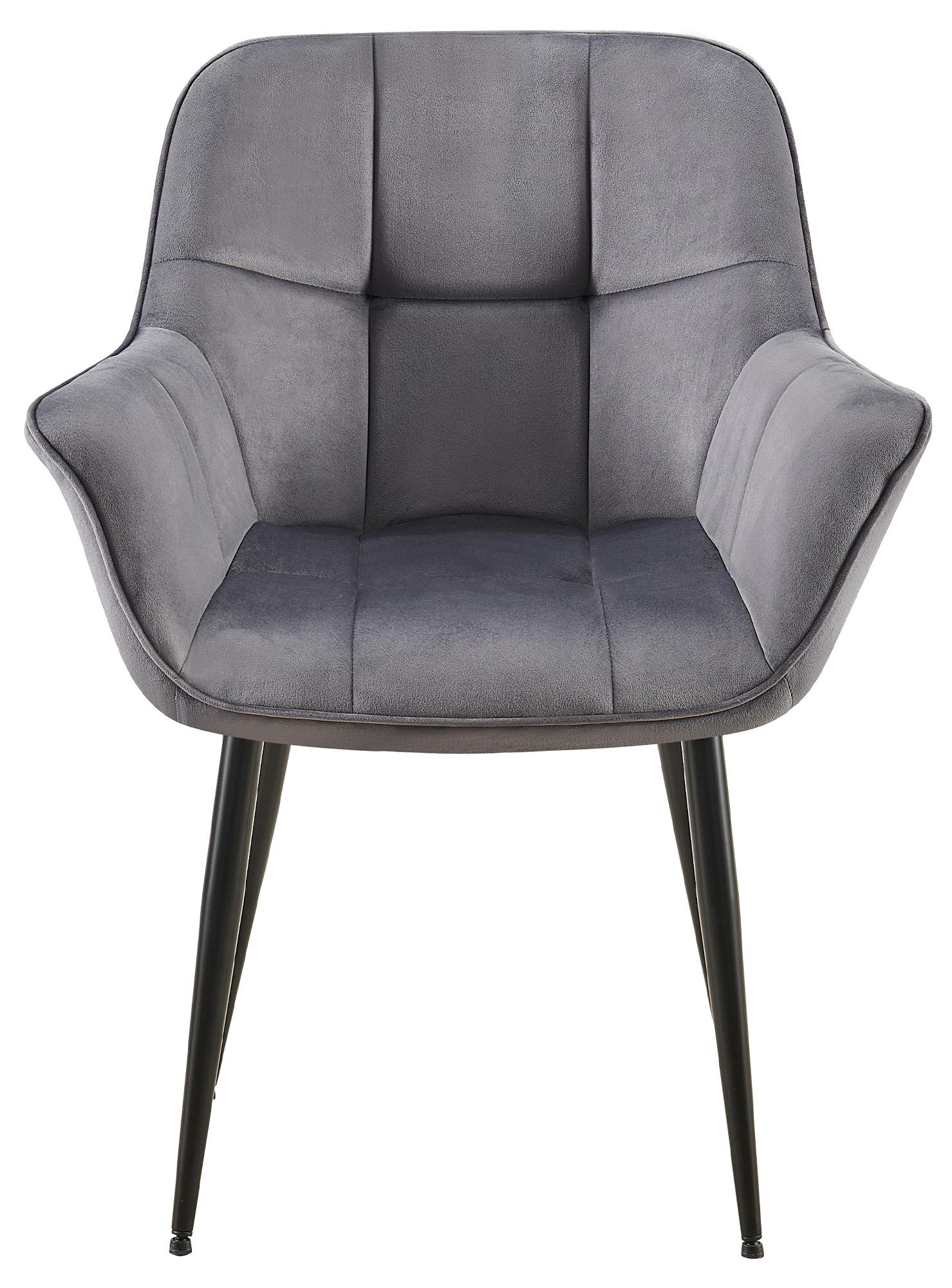 Chaise de salle à manger Roseville velours