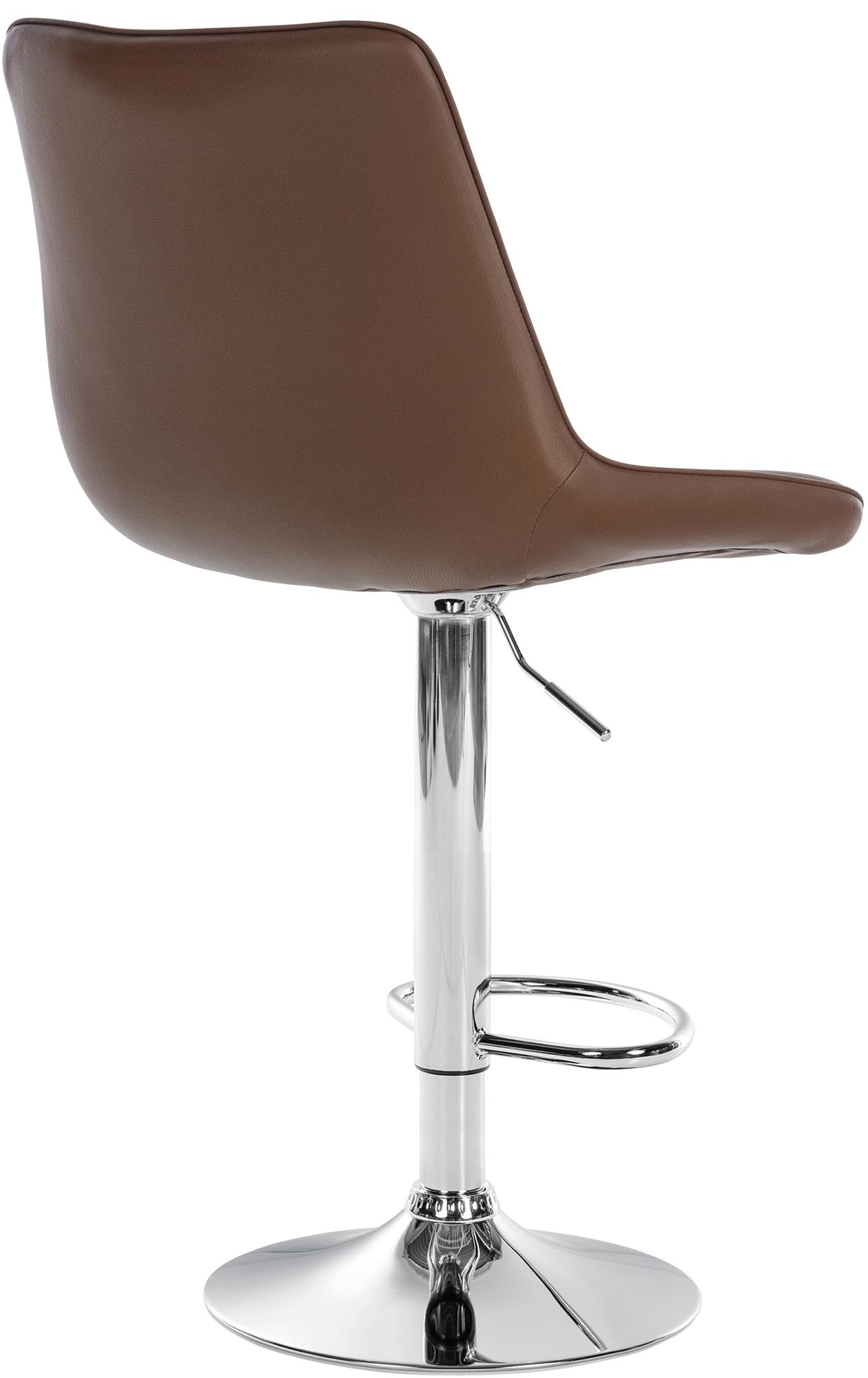 Tabouret de bar Toni en Similicuir Pied en Métal réglable pivotant