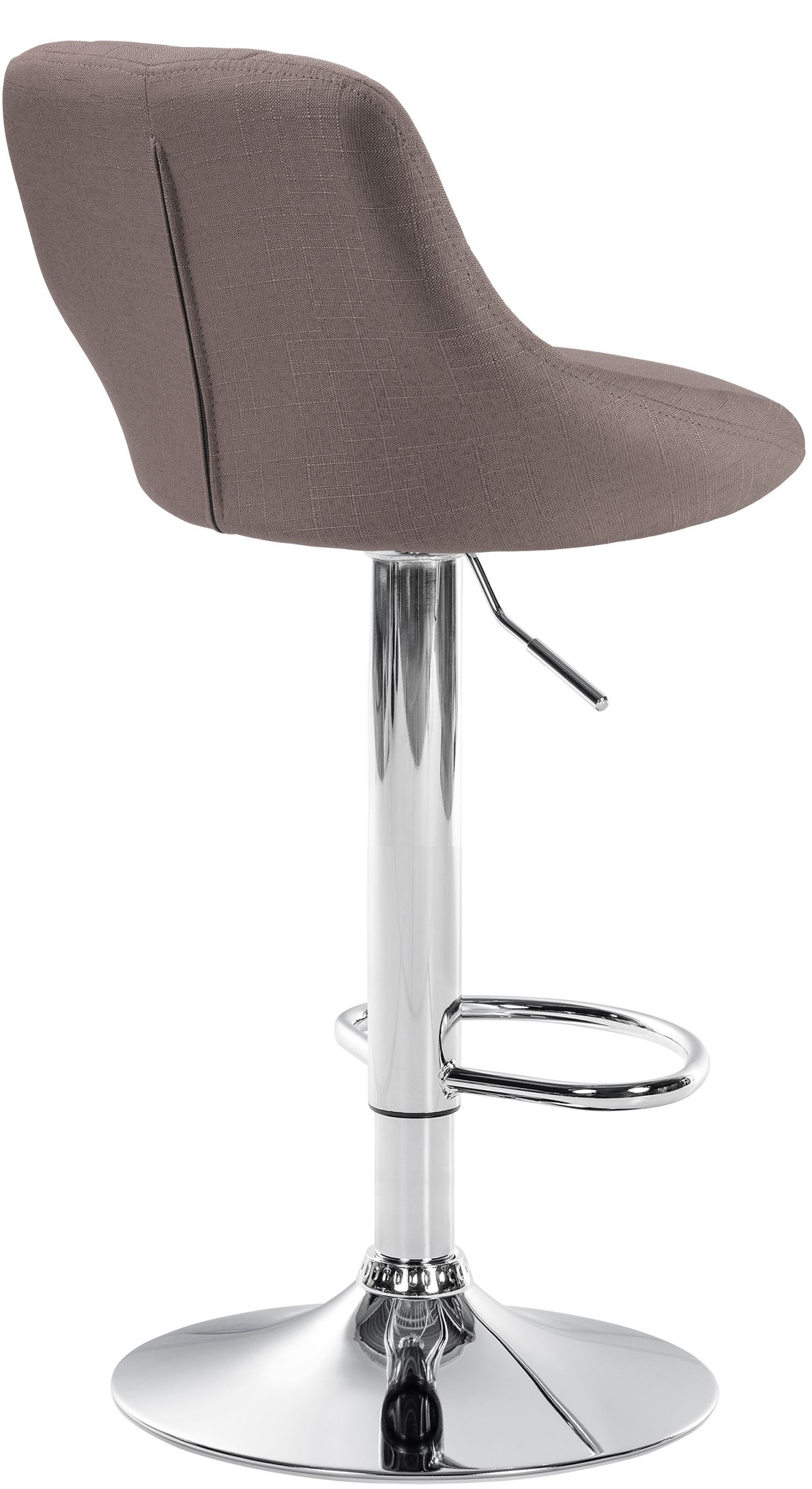 Tabouret de bar Lazio en Tissu Hauteur réglable siège pivotant