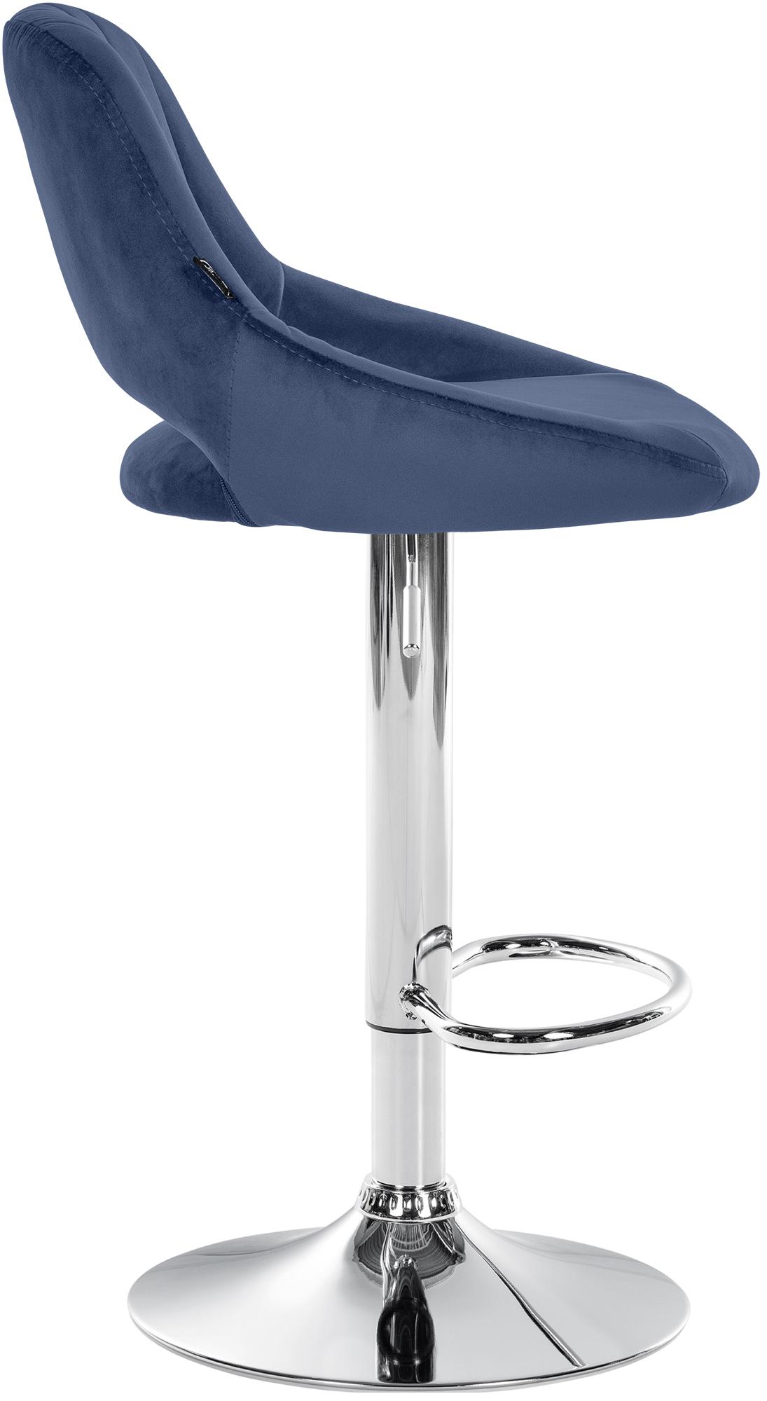 Lot de 2 tabourets de bar Milet en velours