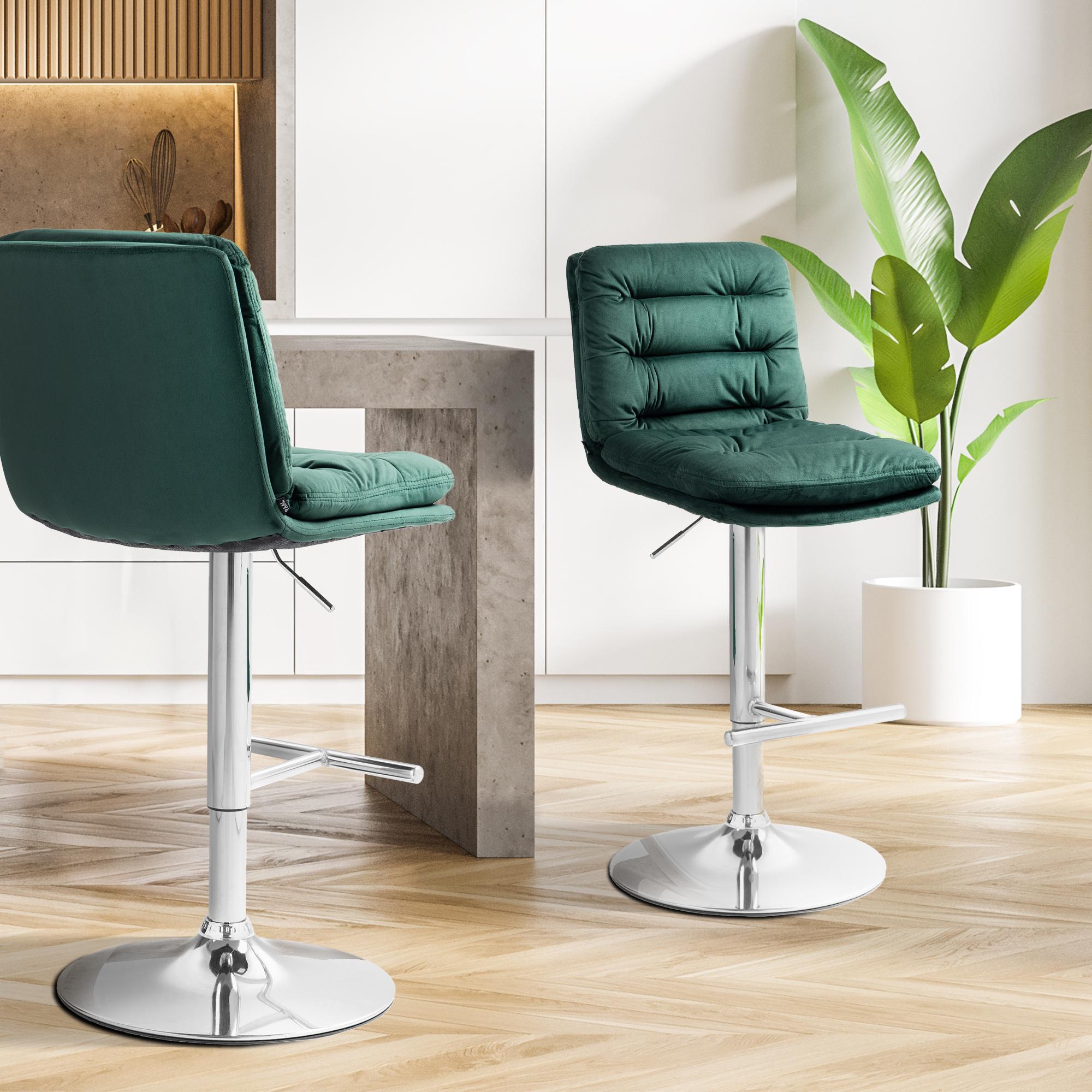 Tabouret de bar Damar velours