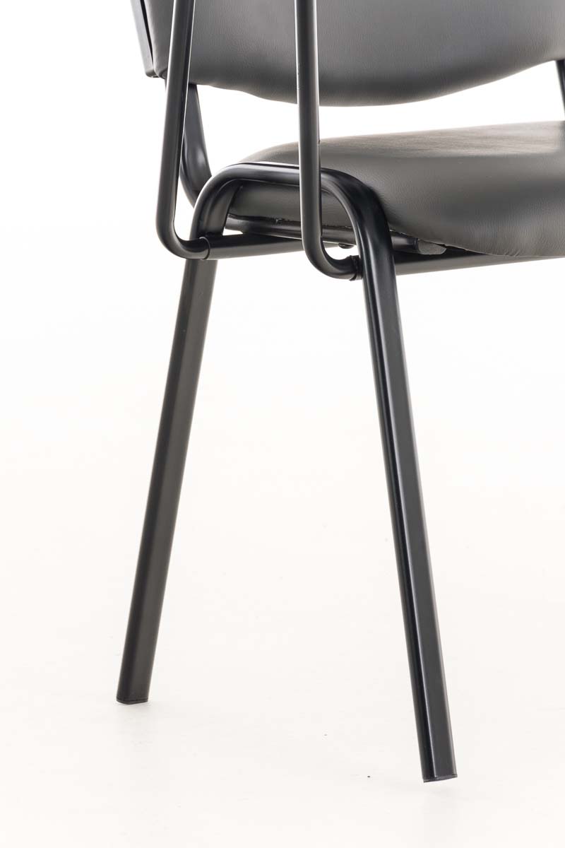 Chaise Ken en similicuir avec tablette rabattable