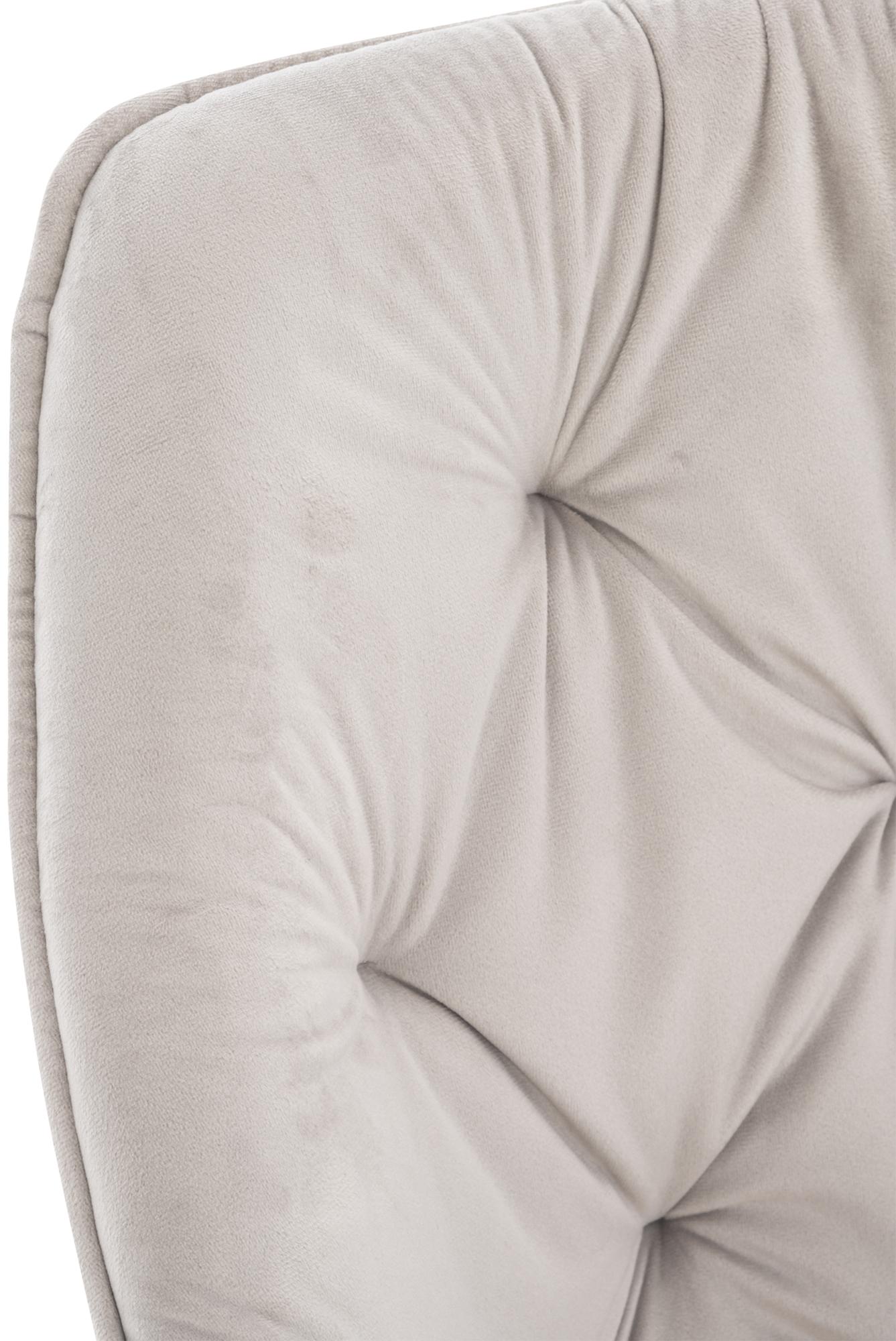 Chaise de salle à manger Tanna en Velours avec Piètement en Métal noir