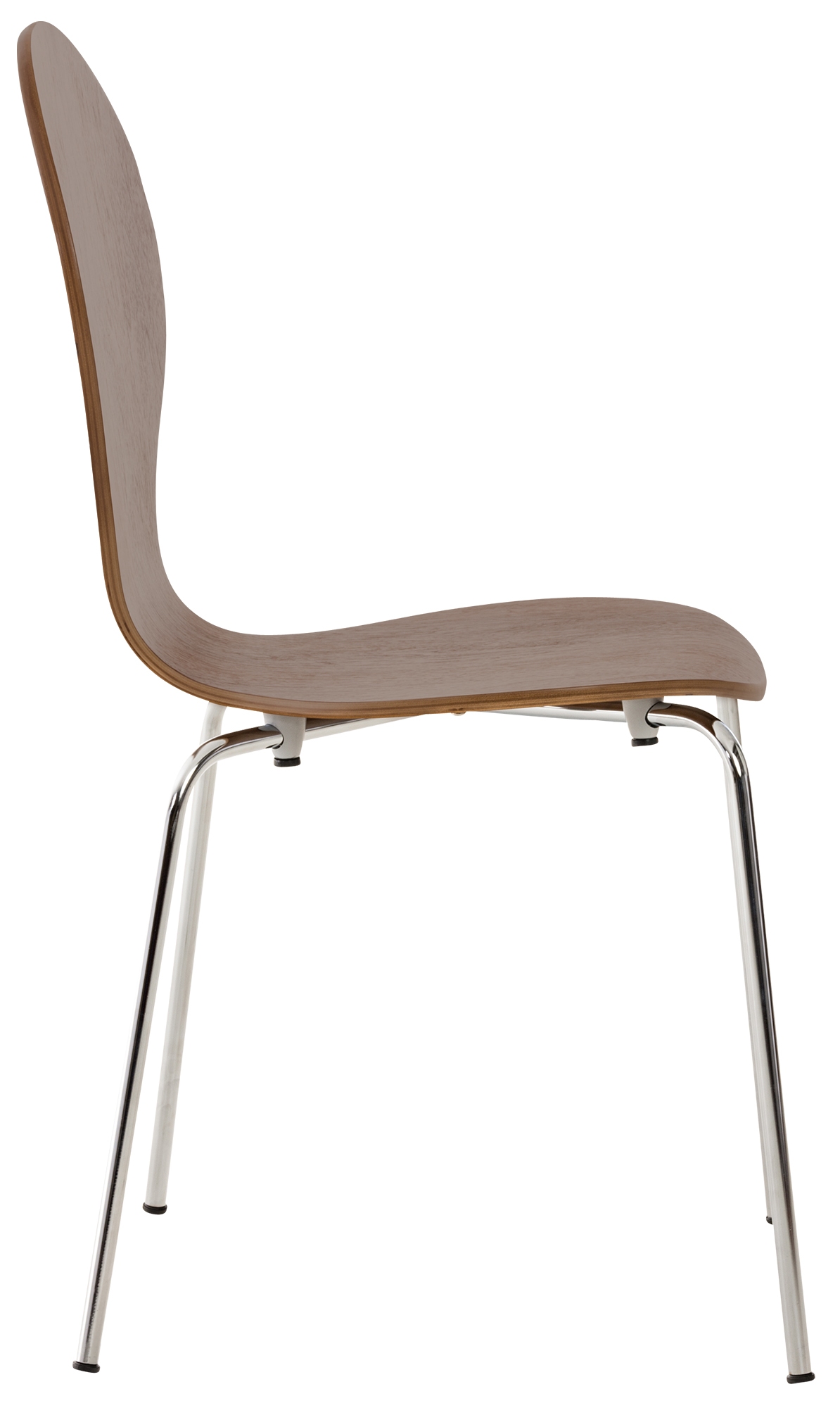 Chaise de visiteur Diego en bois Noyer