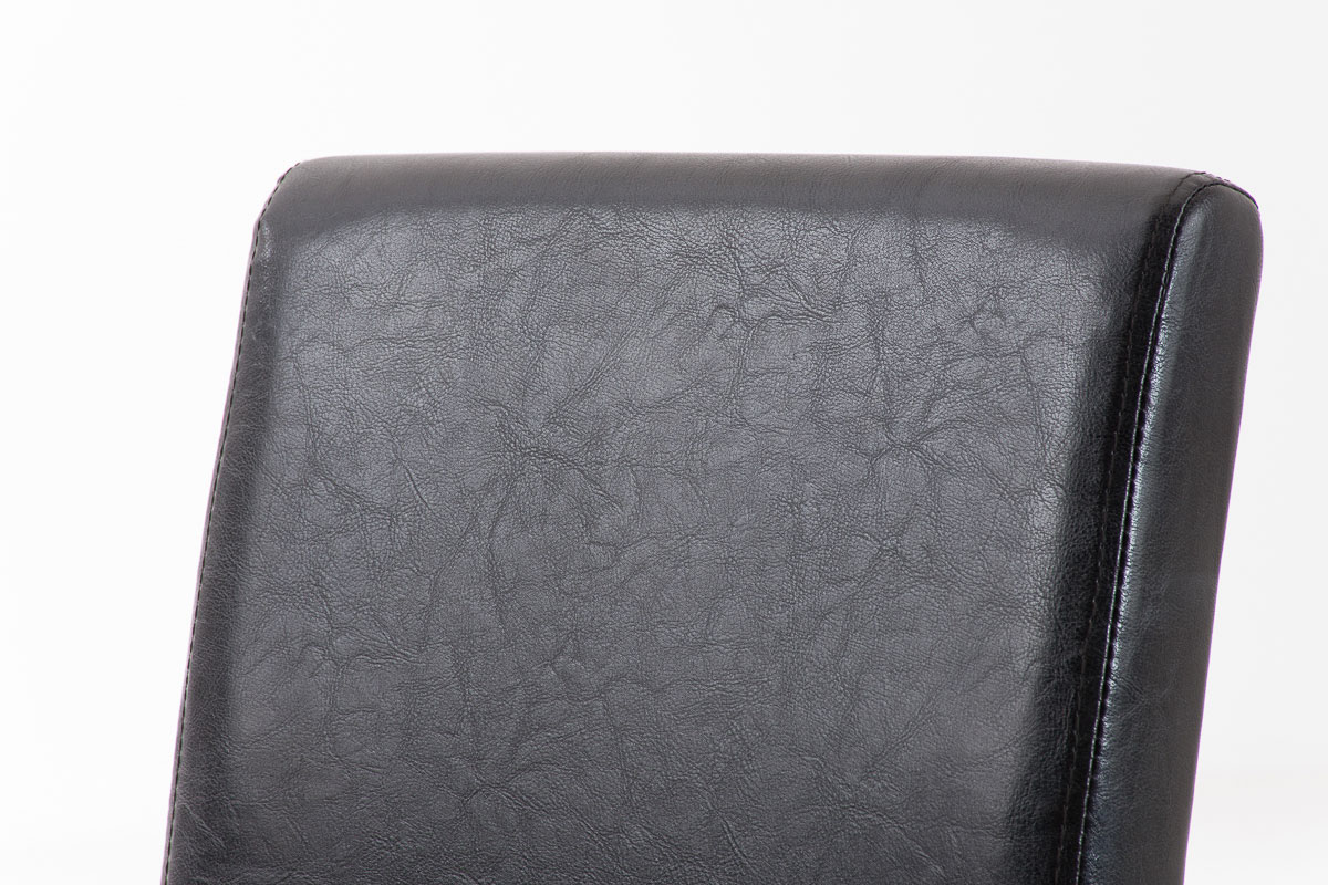Chaise de salle à manger Ina similicuir avec pieds en Bois