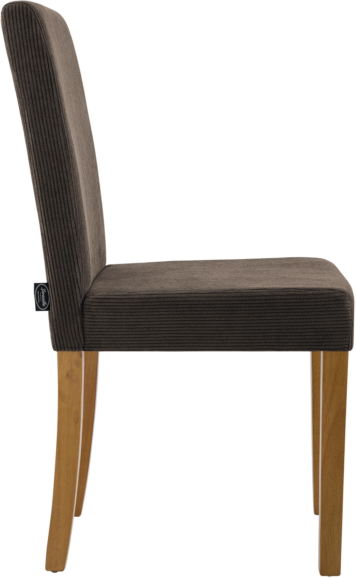 Chaise de salle à manger Ina velours côtelé