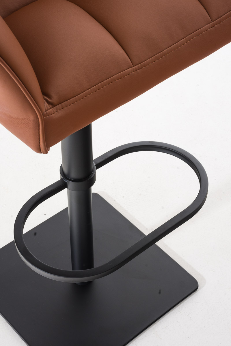 Lot de 2 tabourets de bar Damaso en similicuir