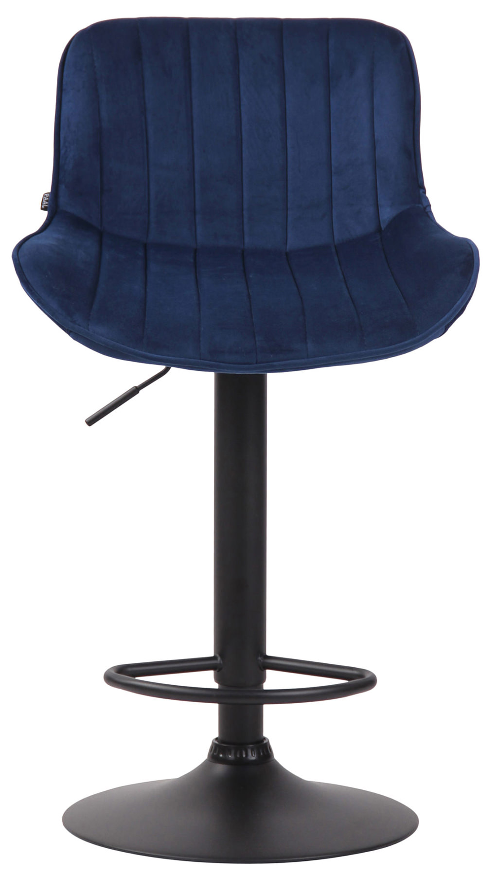 Lot de 2 Tabourets de bar Lentini en Velours Pied trompette en Métal