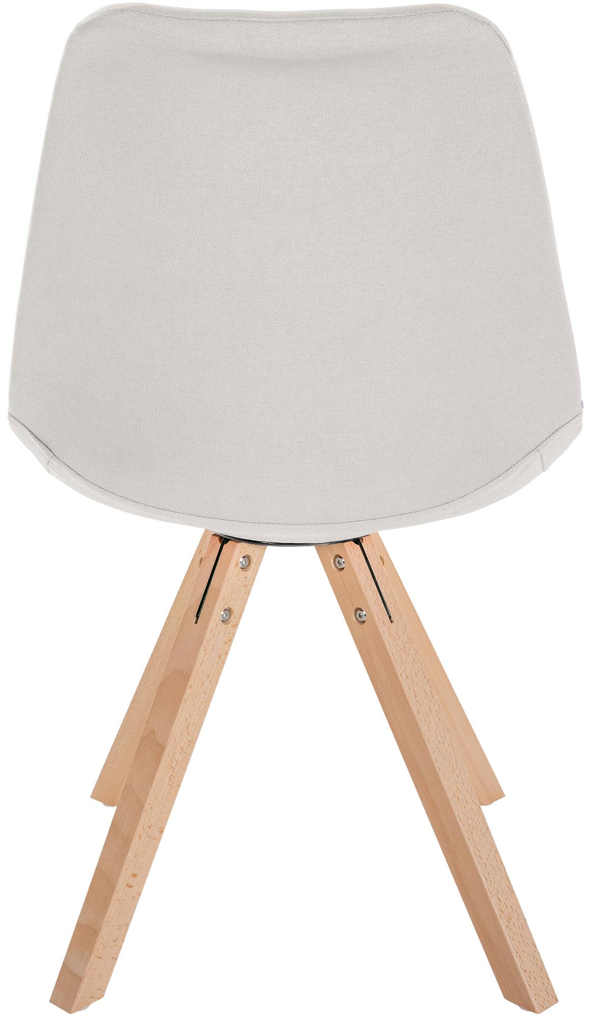 Lot de 4 chaises de salle à manger Sofia en tissu Pieds en bois