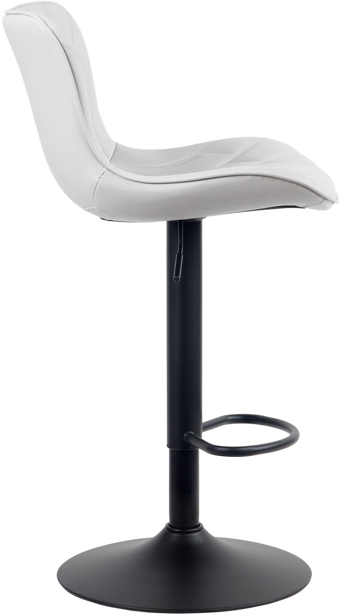 Tabouret de bar Linus Pied en Métal Hauteur réglable Siège pivotant