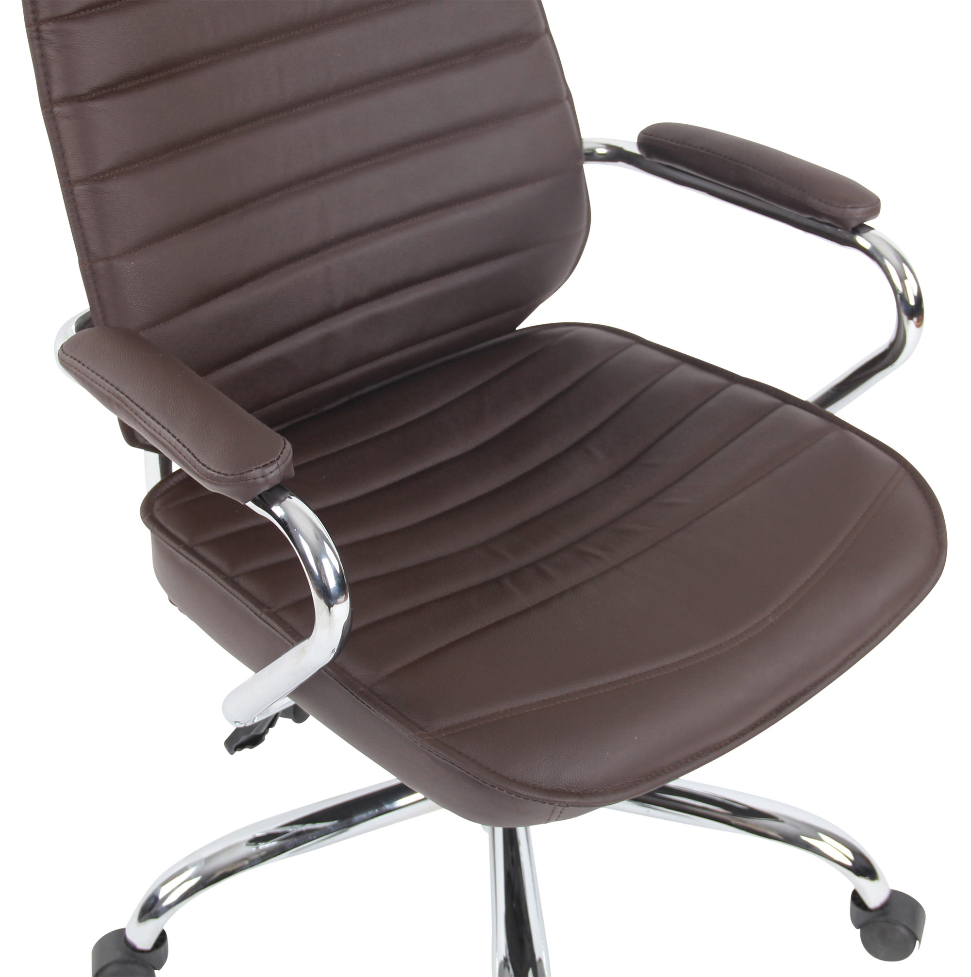Fauteuil de bureau  Rako en véritable cuir ajustable et pivotant