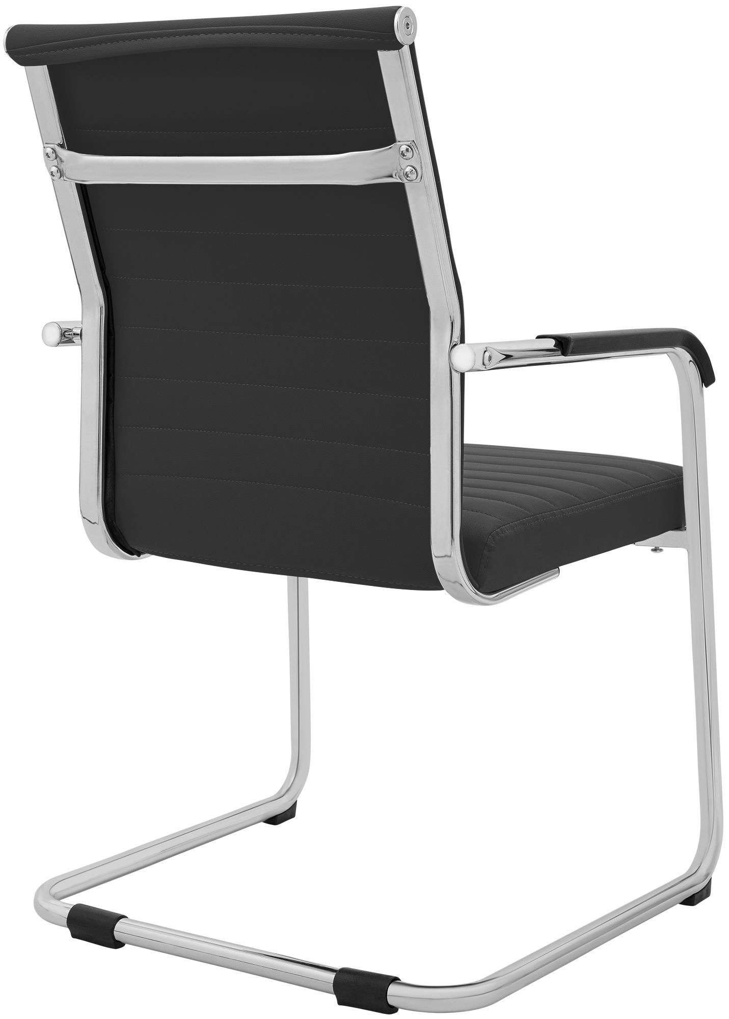 Chaise cantilever Hakon aspect cuir