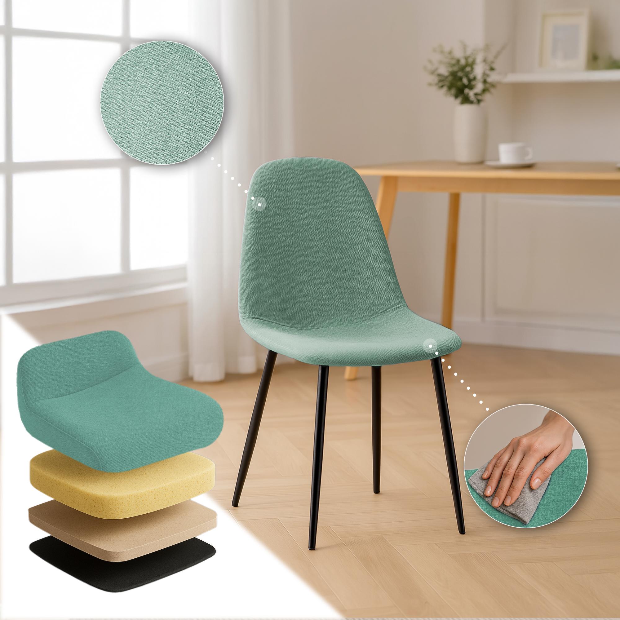 Set de 4 chaises de salle à manger Napier