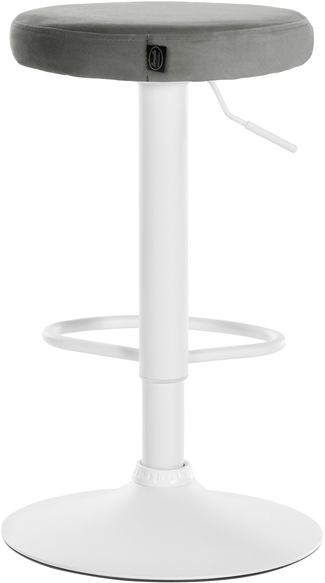 Lot de 2 tabourets de bar Ponte velours