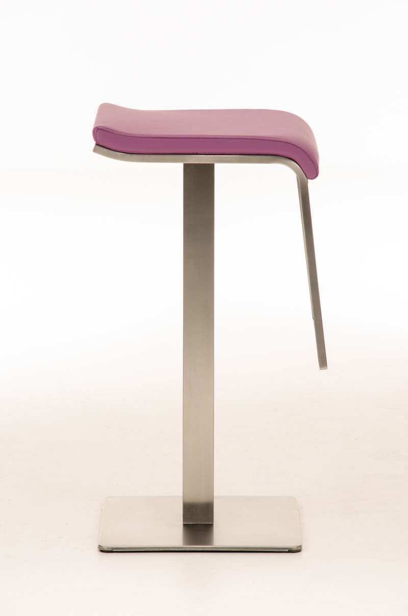 Tabouret de bar Lameng E78 en Similicuir pied en métal
