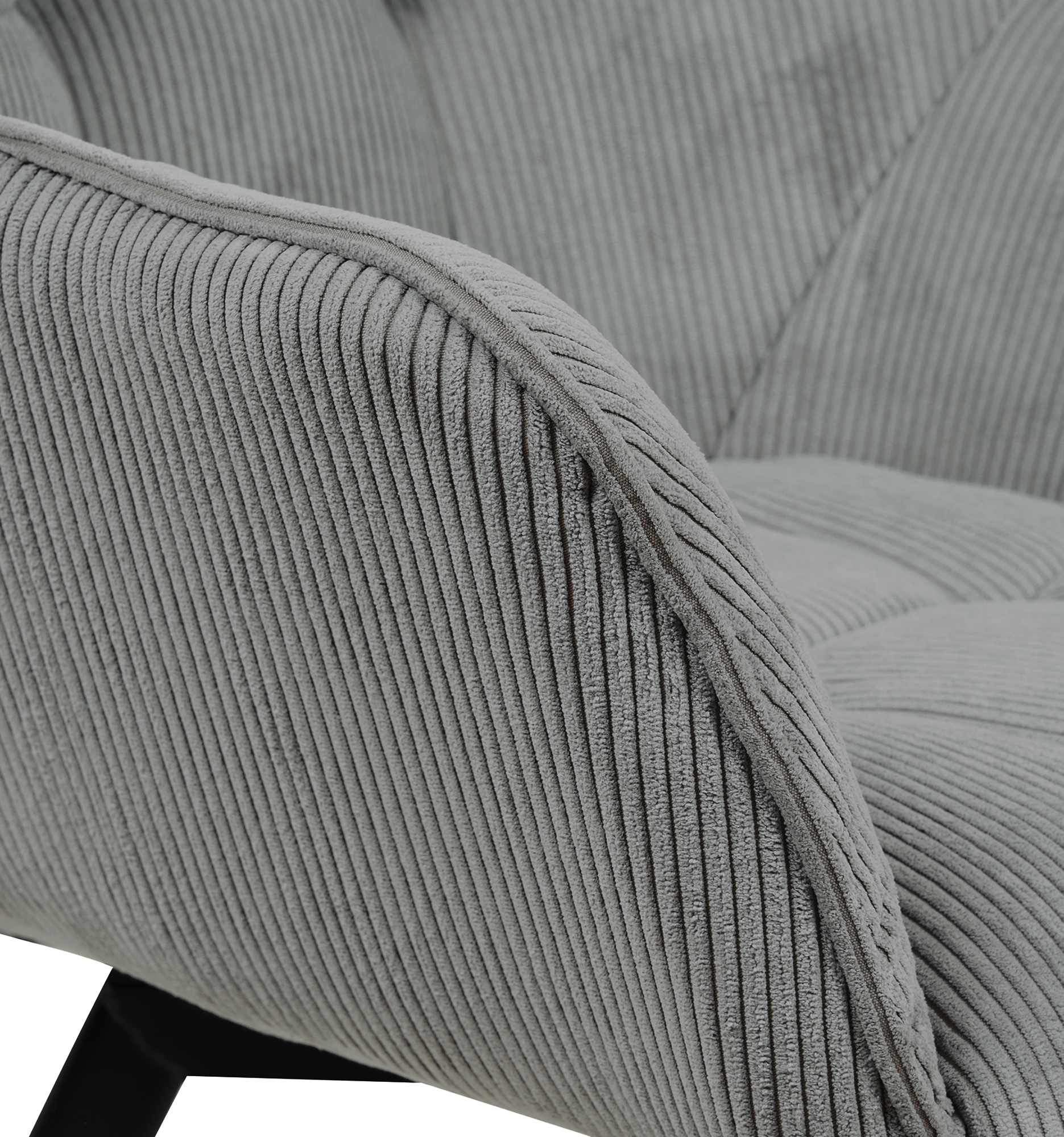 Lot de 2 chaises de salle à manger Jordi Cord