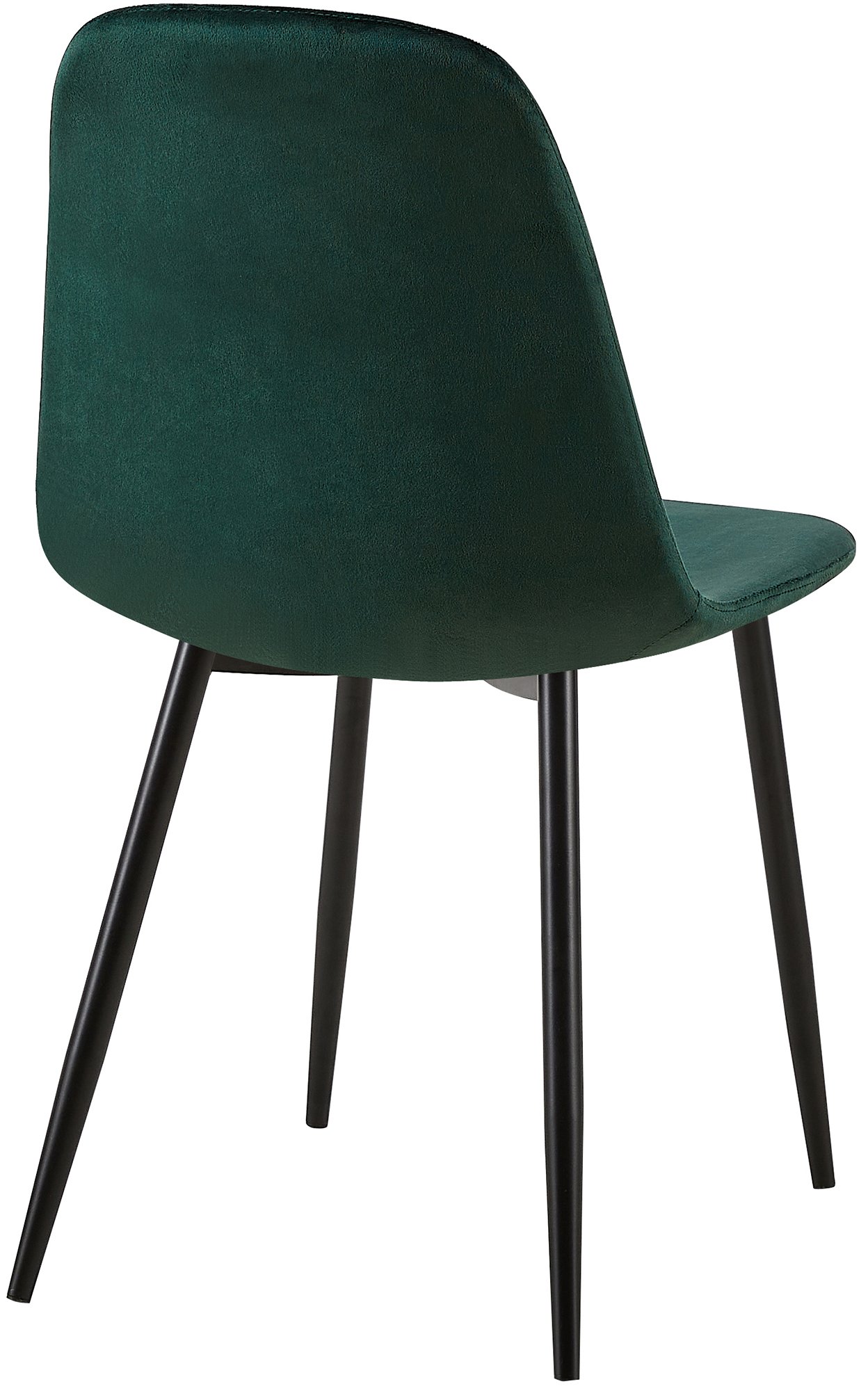 Lot de 4 Chaises de salle à manger Giverny avec Piètement en métal noir