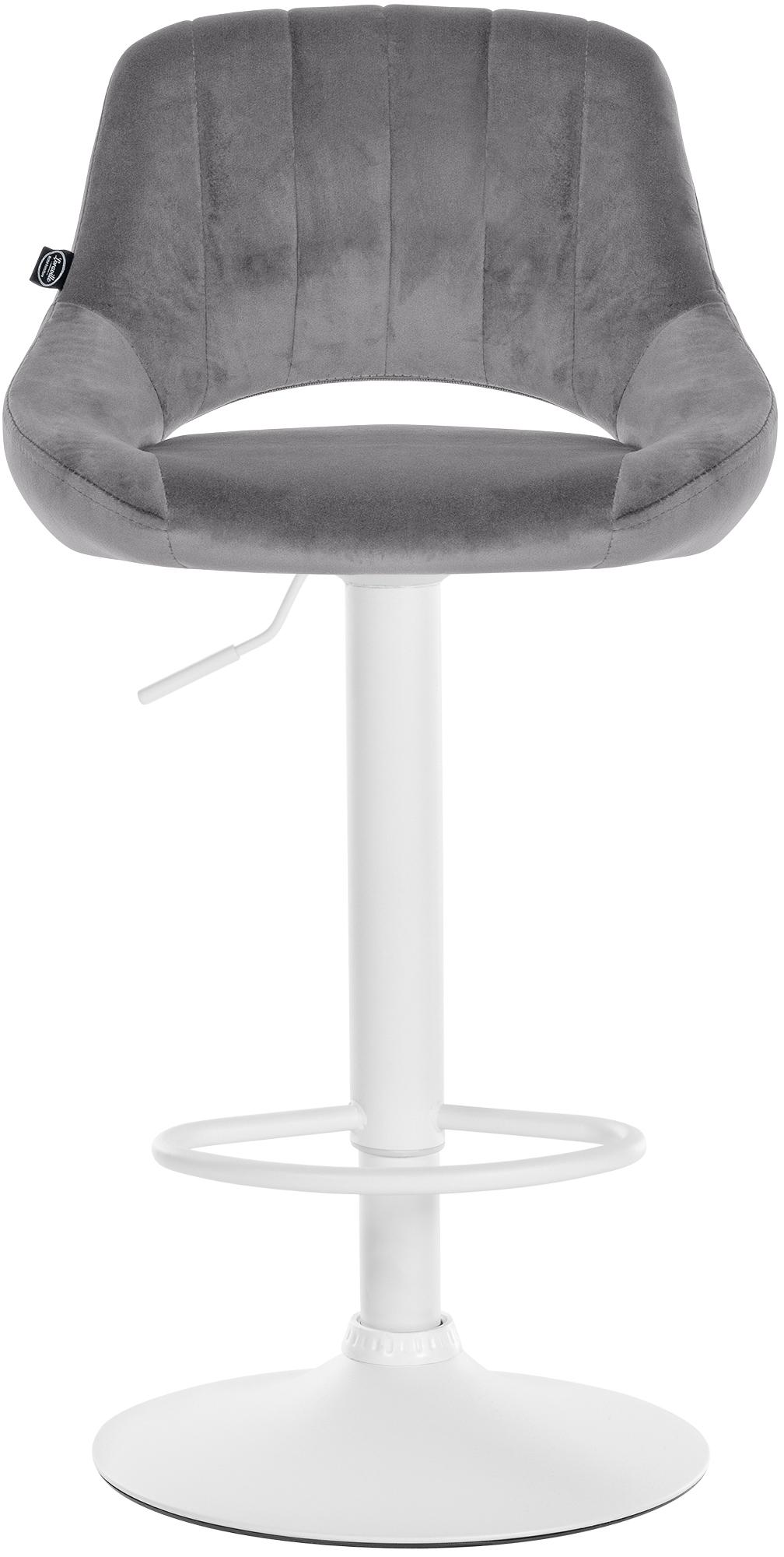 Lot de 2 tabourets de bar Milet en velours